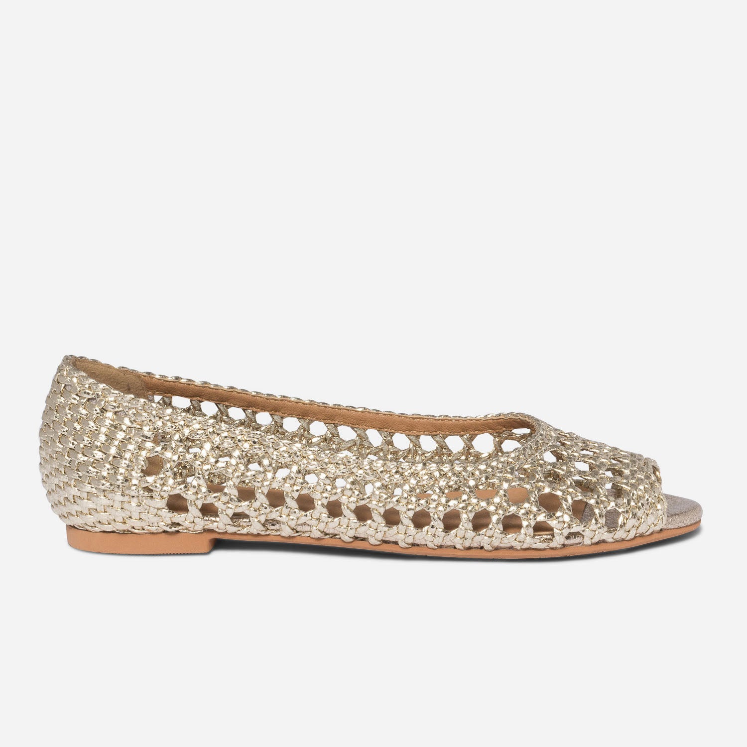 Chaussures best sale tressées dorées
