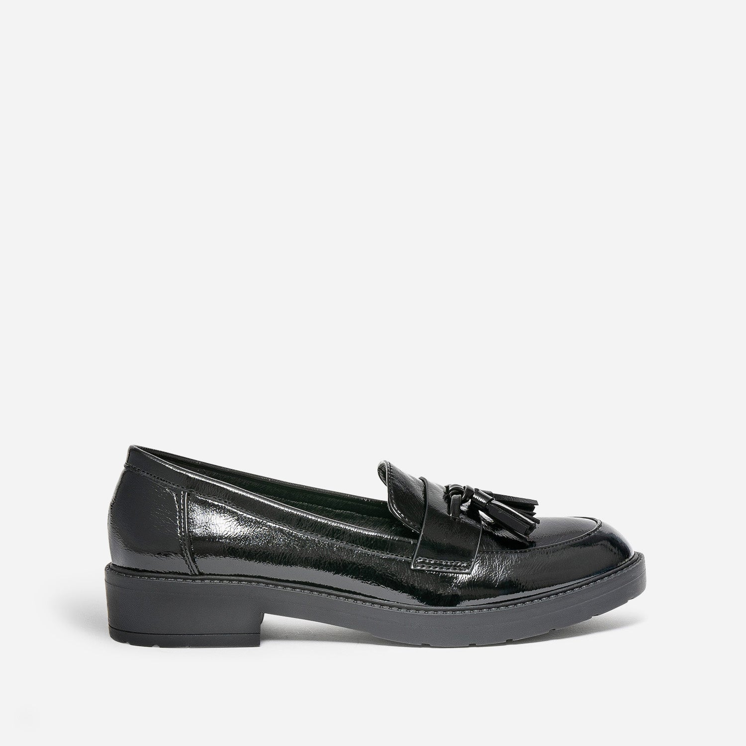 Mocassin top vernis noir