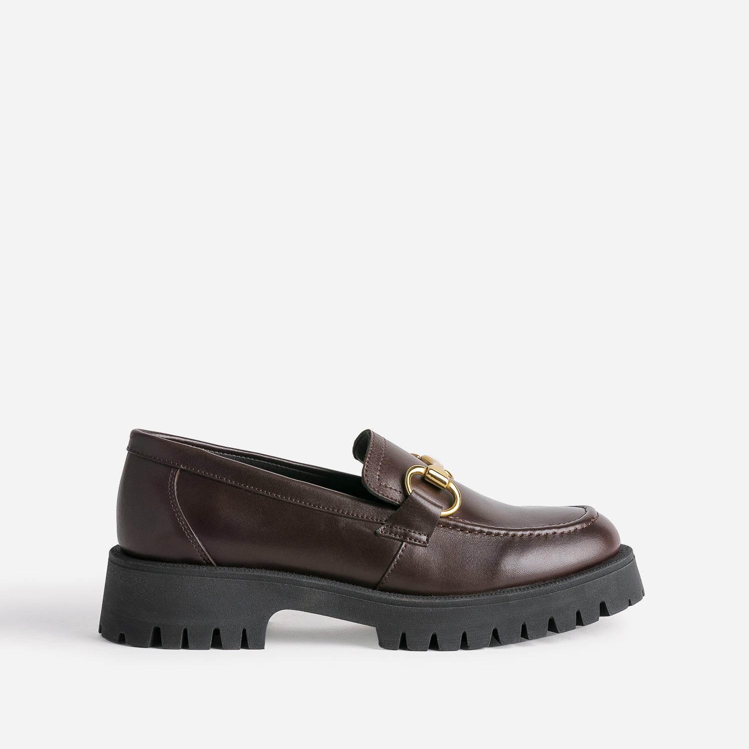 Mocassin TEXTO marron fonc co con u cuir