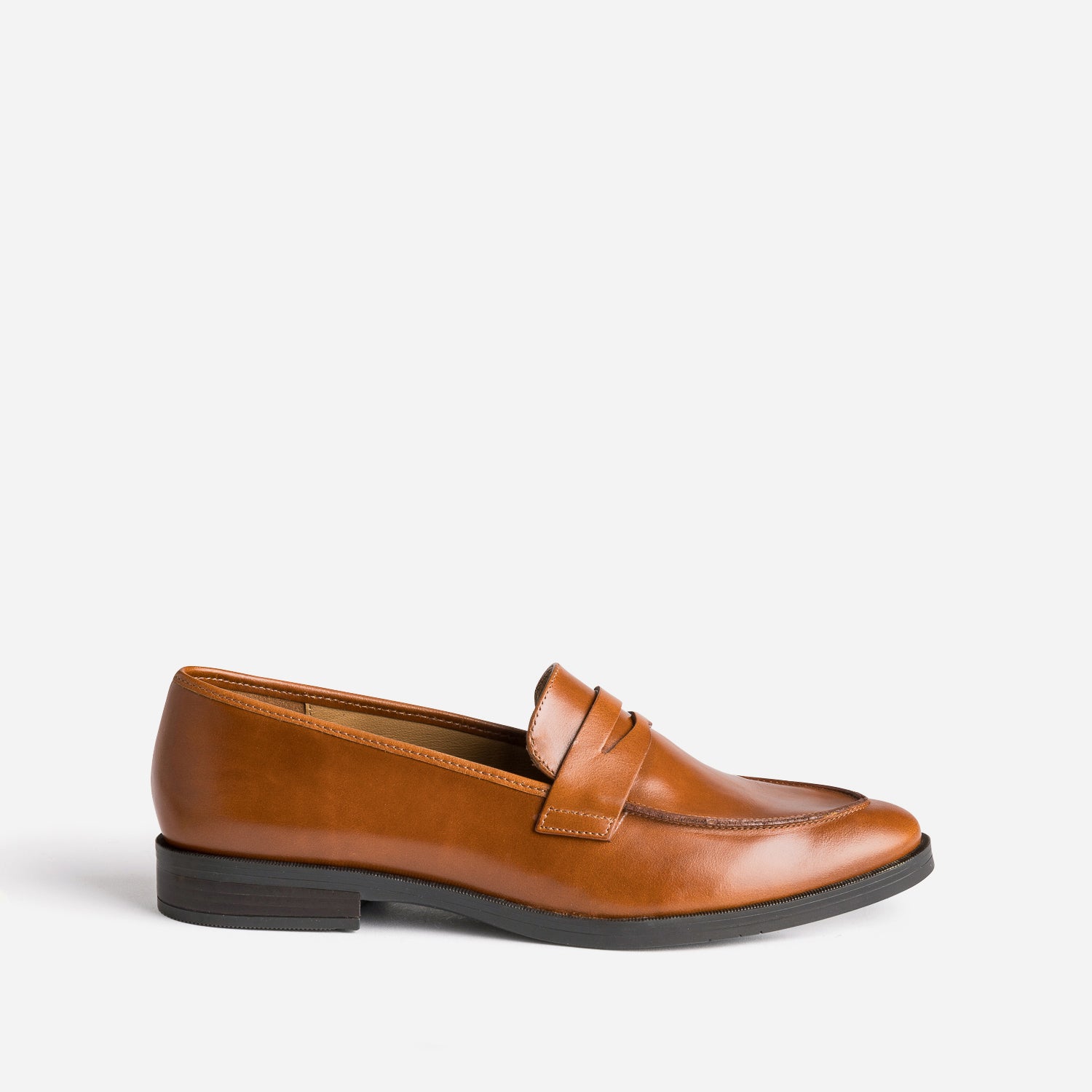 Mocassin ERAM FLEX camel en cuir Mocassins Slippers Femme ERAM