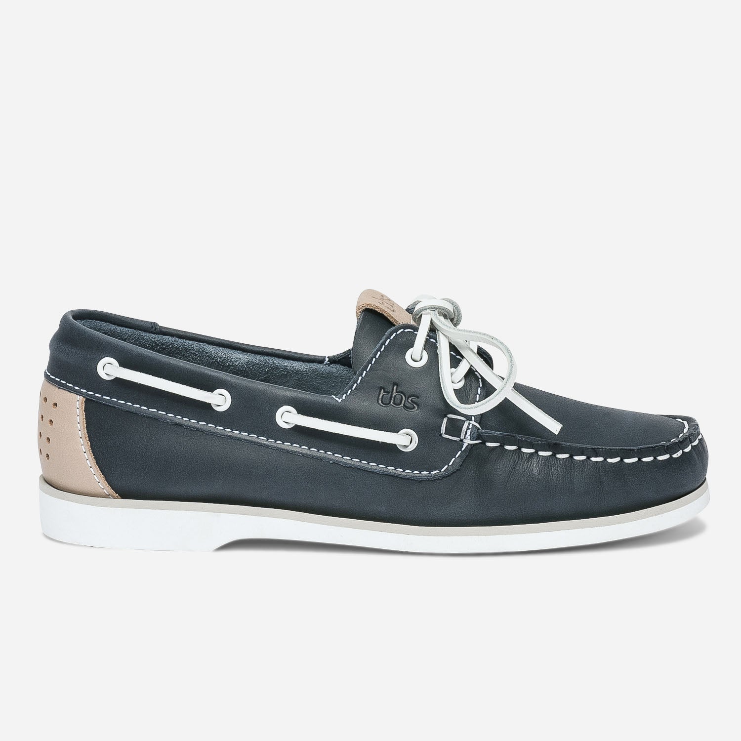Chaussure bateau TBS bleu marine en cuir Eram Femme ERAM