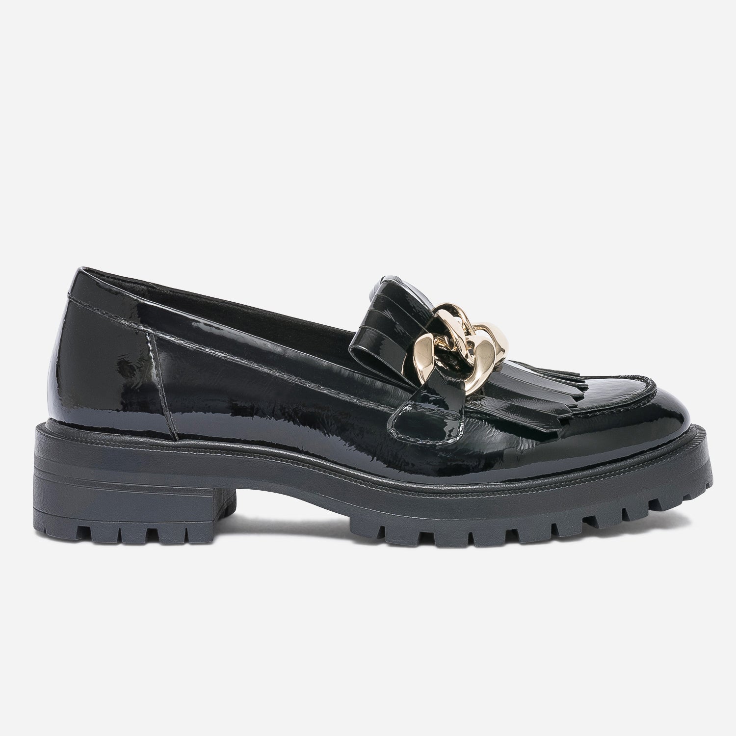 Mocassin a frange femme discount