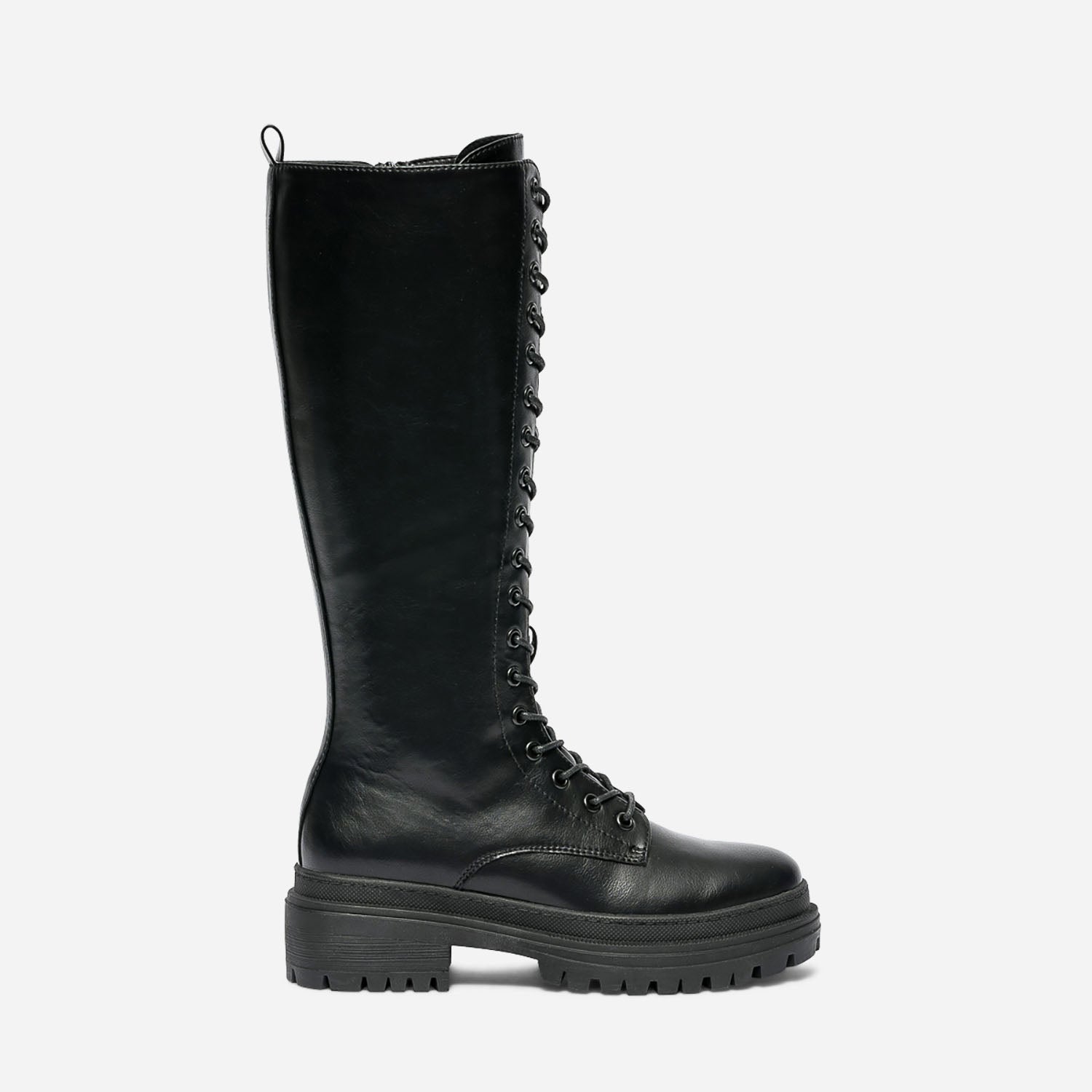 Botte TEXTO noire semelle paisse crant e Bottes Femme ERAM