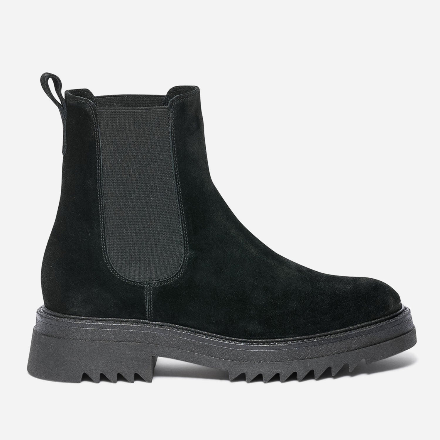 Chelsea boots noir en cuir velours Boots bottines Femme ERAM