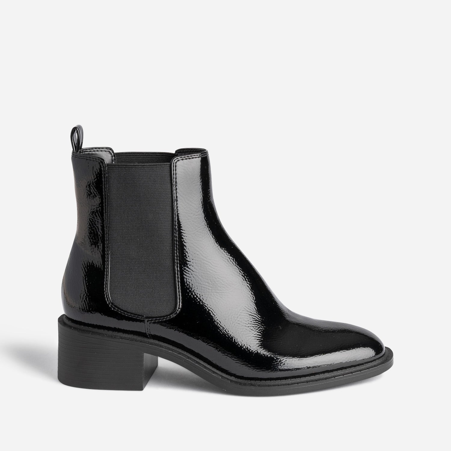 Bottines vernies noires femme hot sale