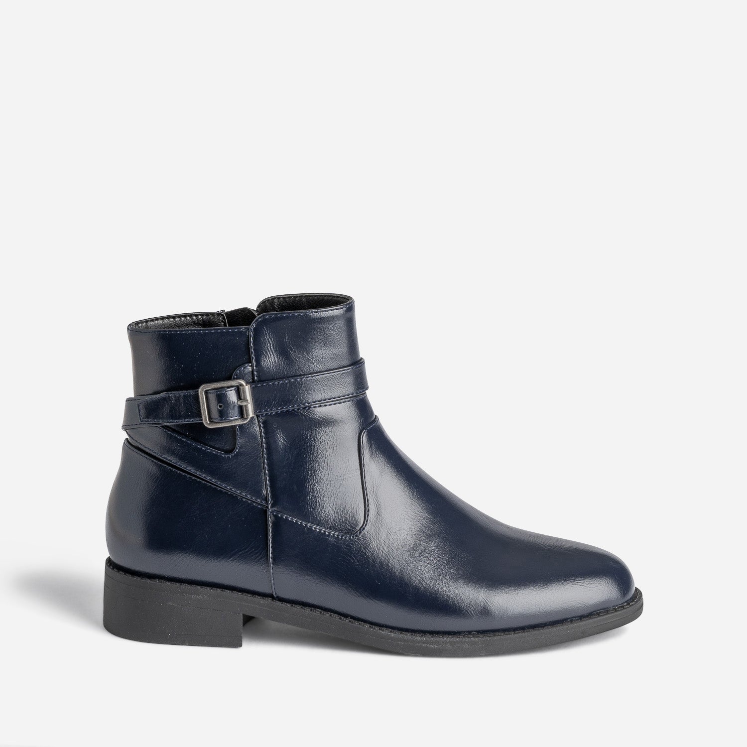 Boots marine eco concu avec bride cheville Boots bottines Femme ERAM