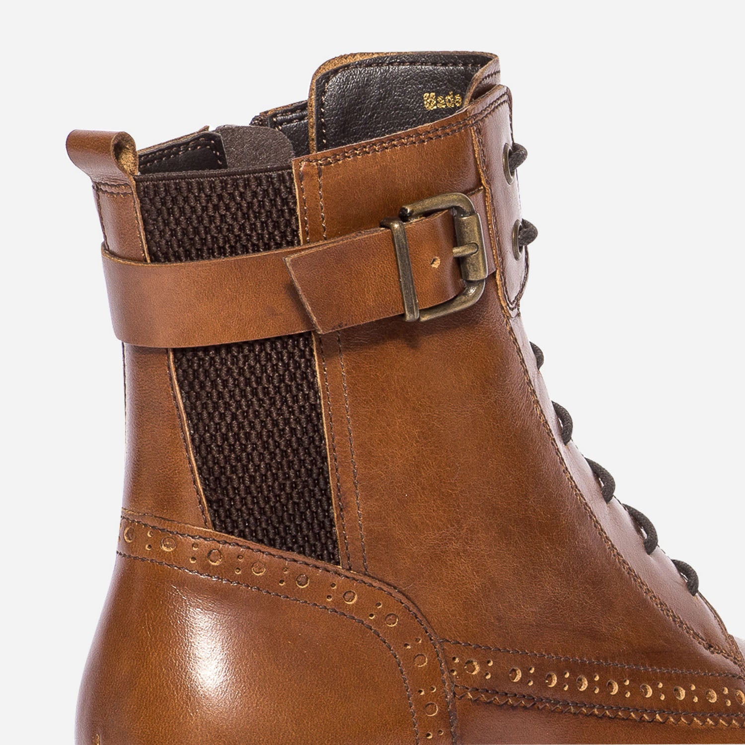 Bottines lacets camel femme discount