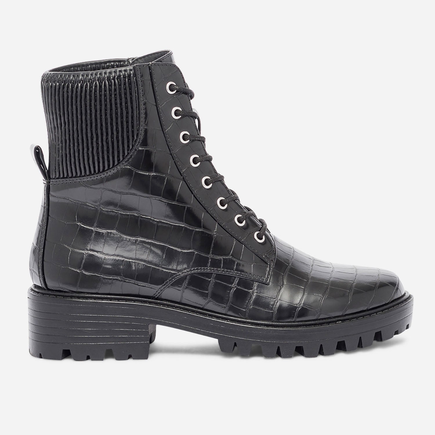 Bottine TEXTO noire effet croco Boots bottines Femme ERAM