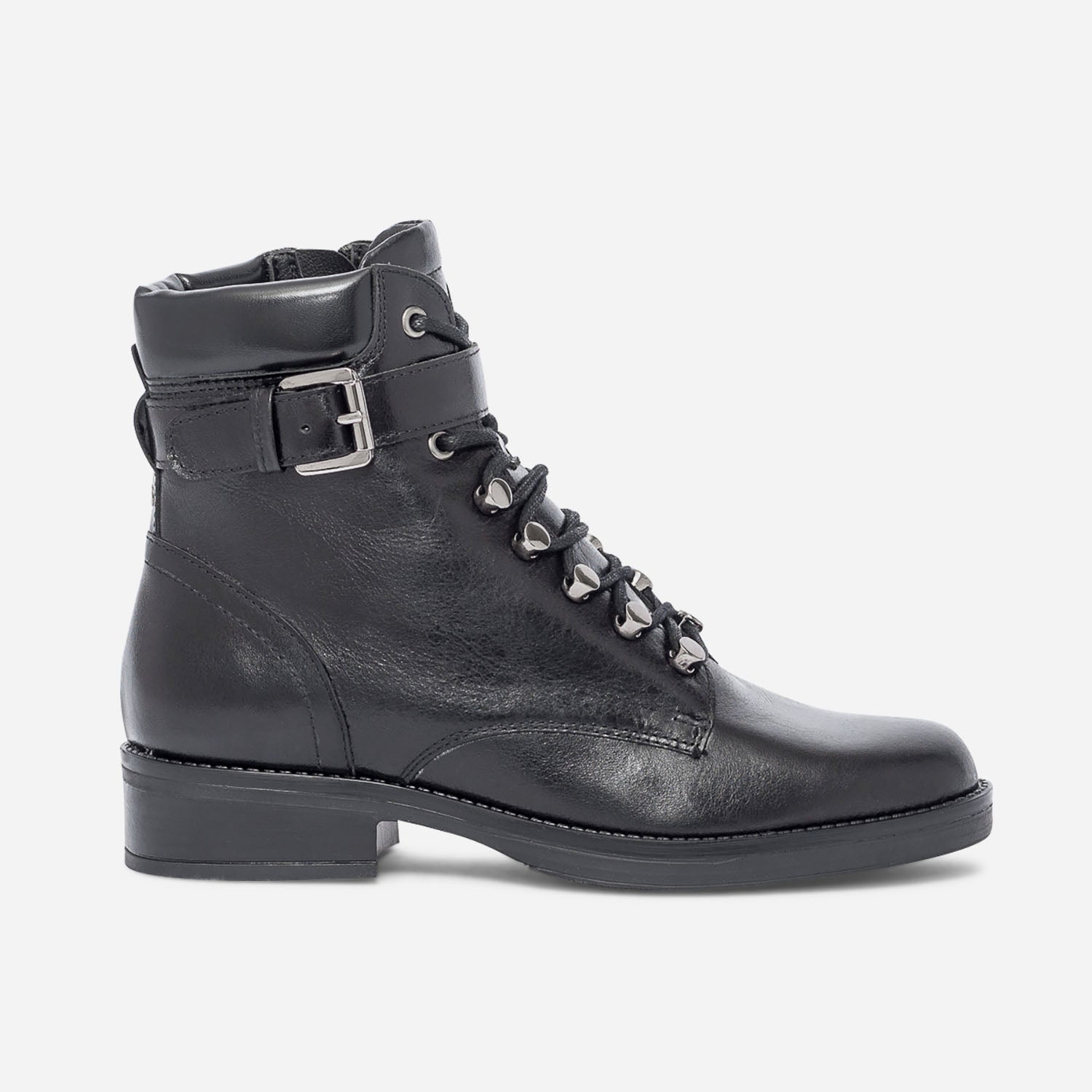 Bottine TEXTO noire avec illets esprit montagne Boots bottines Femme ERAM