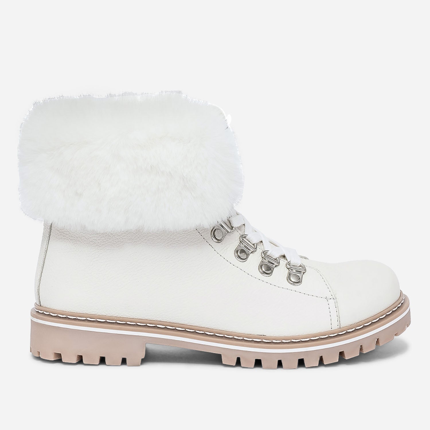Bottine LES TROPZIENNES par M.Belarbi blanche fourree Boots bottines Femme ERAM