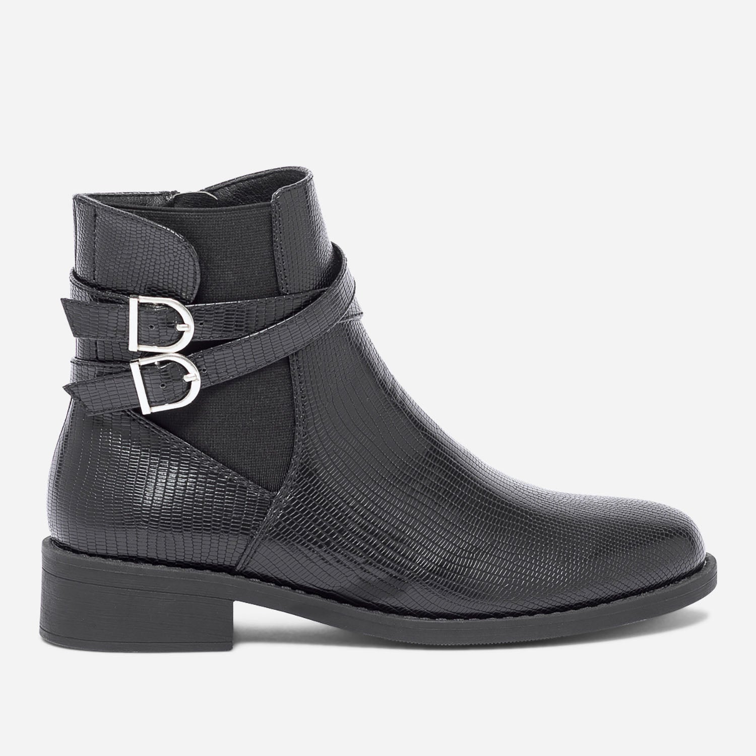 Bottines femme python noir cheap