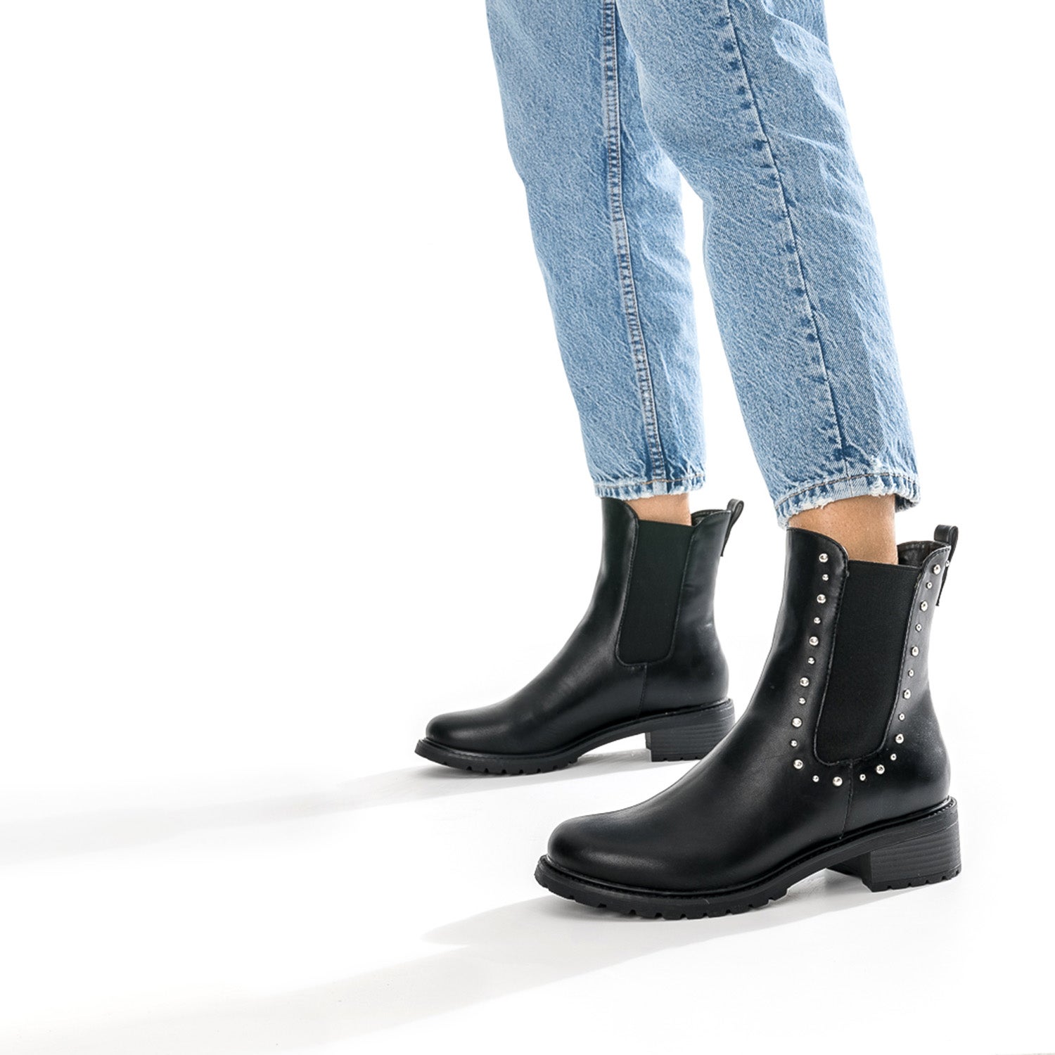 Bottines chelsea cloutées cheap