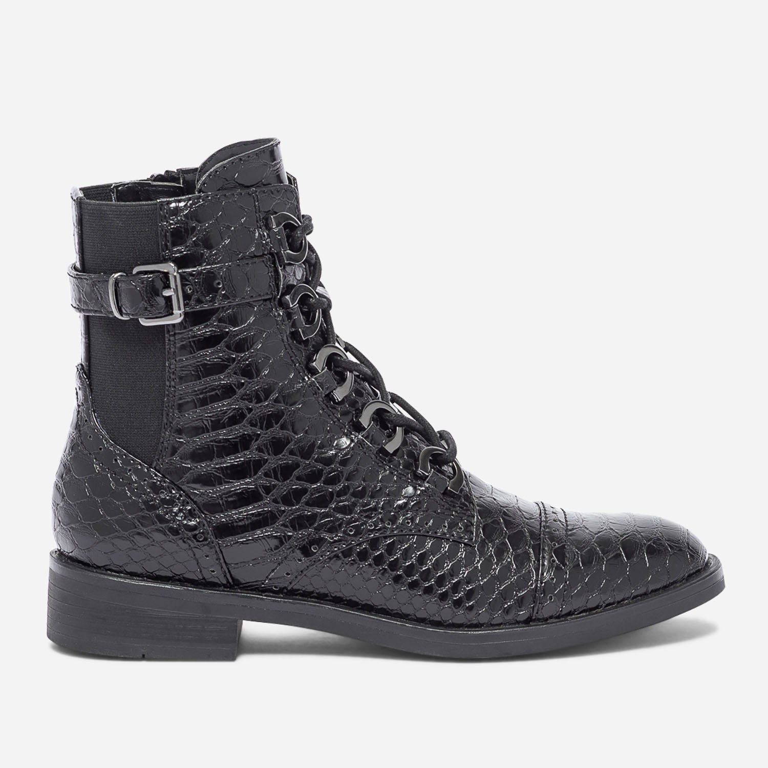 Bottine noire emboss effet python Boots bottines Femme ERAM
