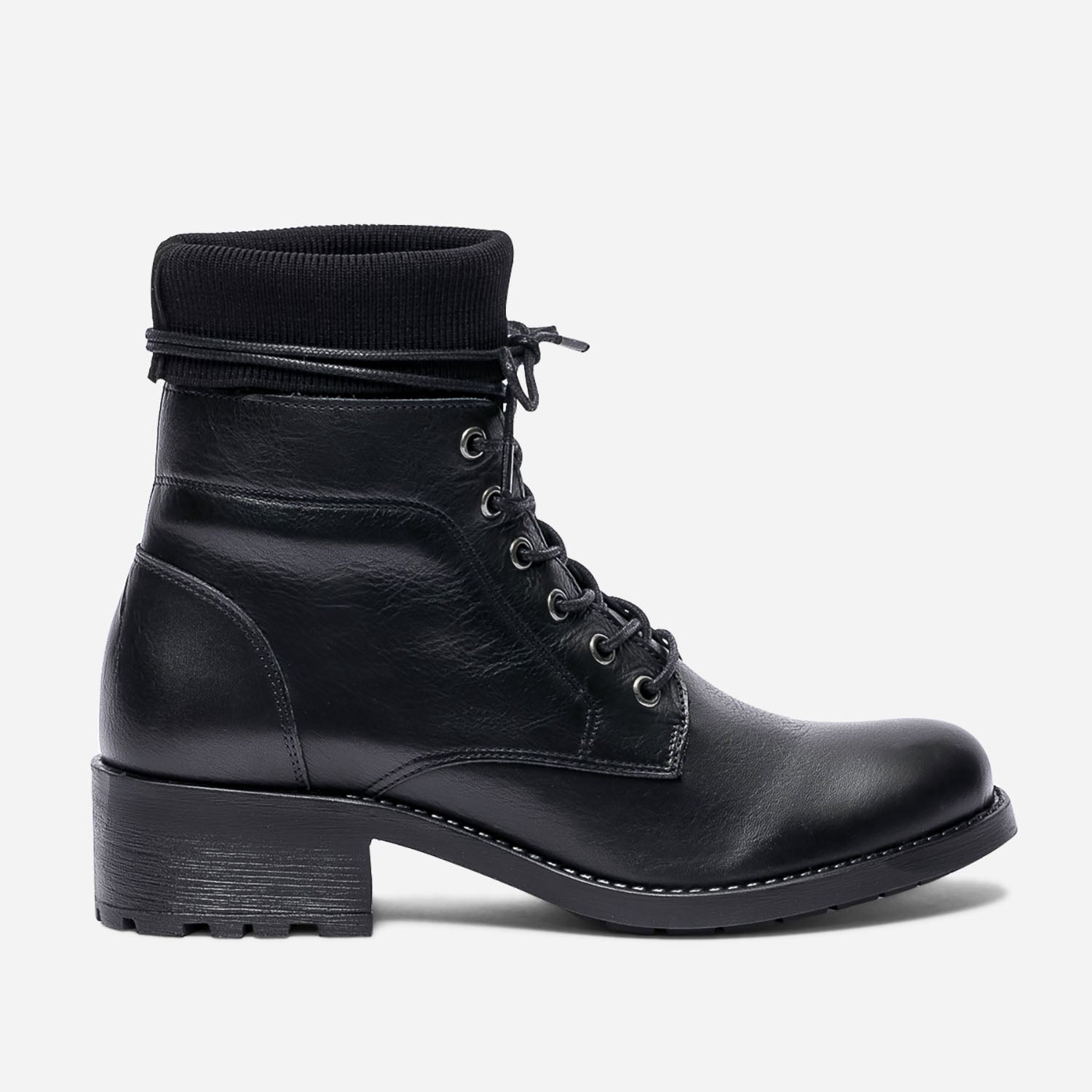Bottine noire a col chaussette Boots bottines Femme ERAM