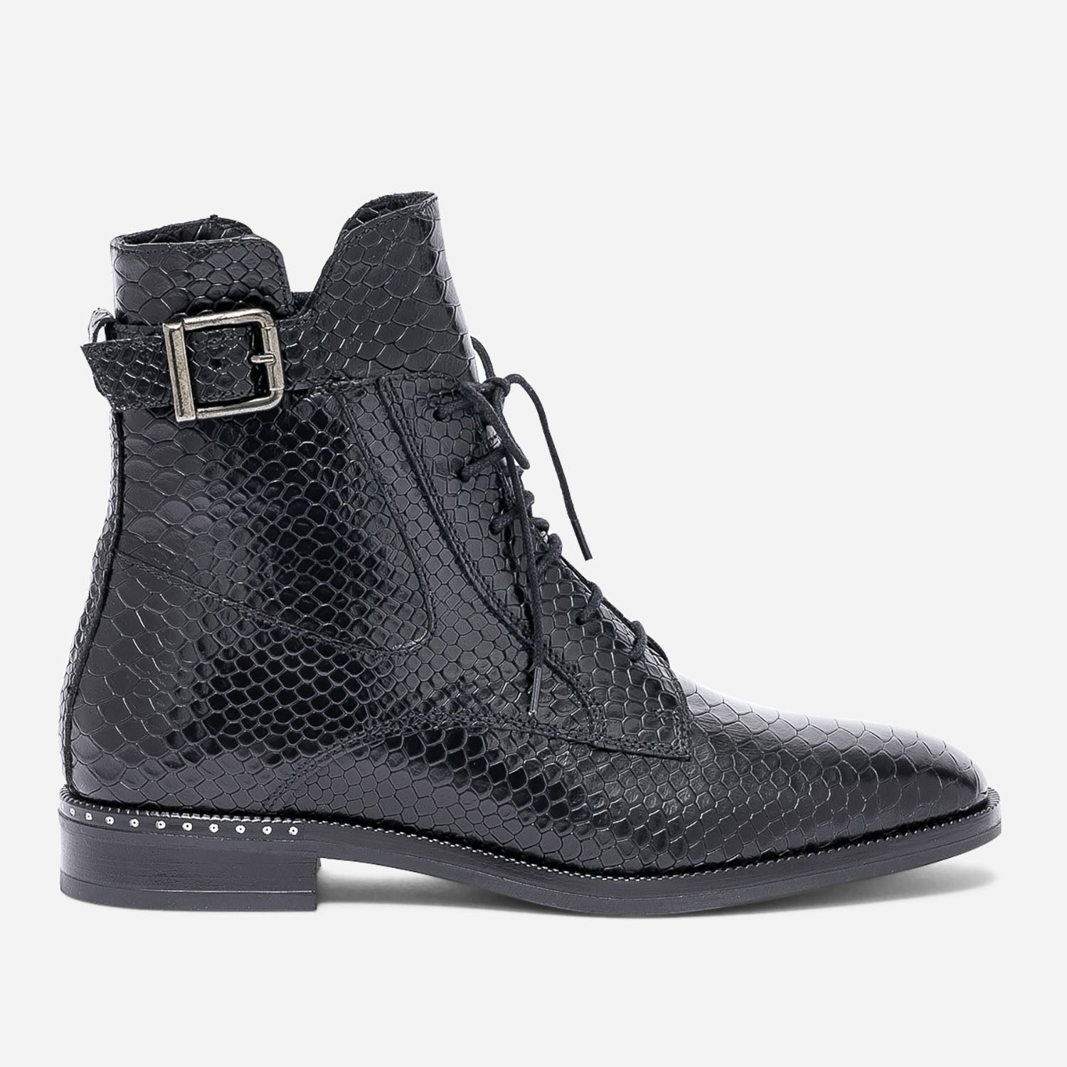 Bottines effet python best sale noir