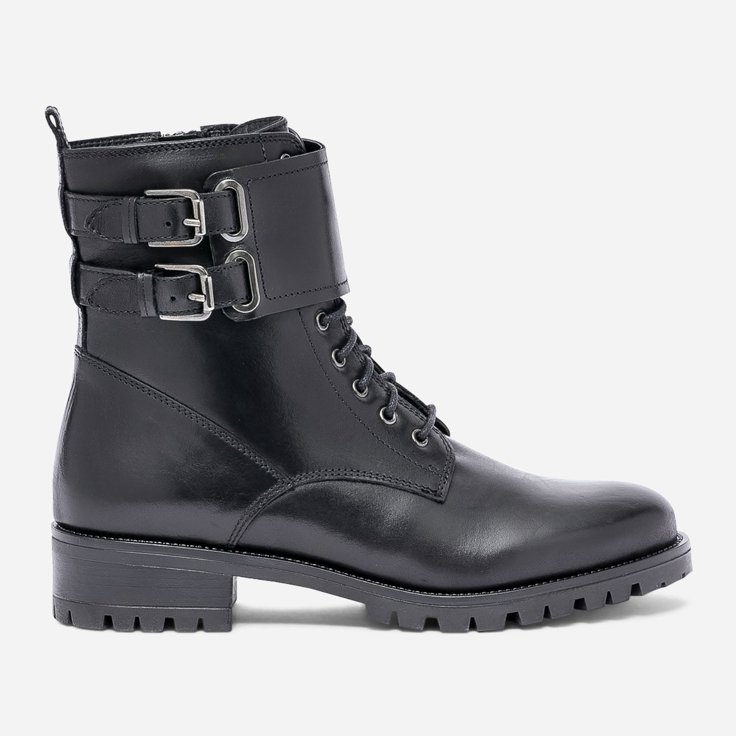 Bottines noires boucles sales