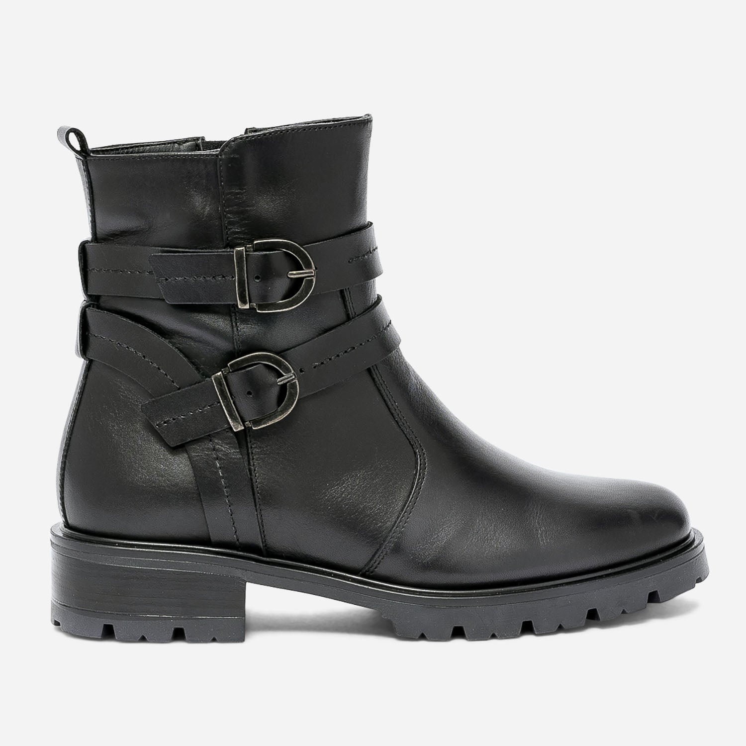 Bottines boucles femme noires online