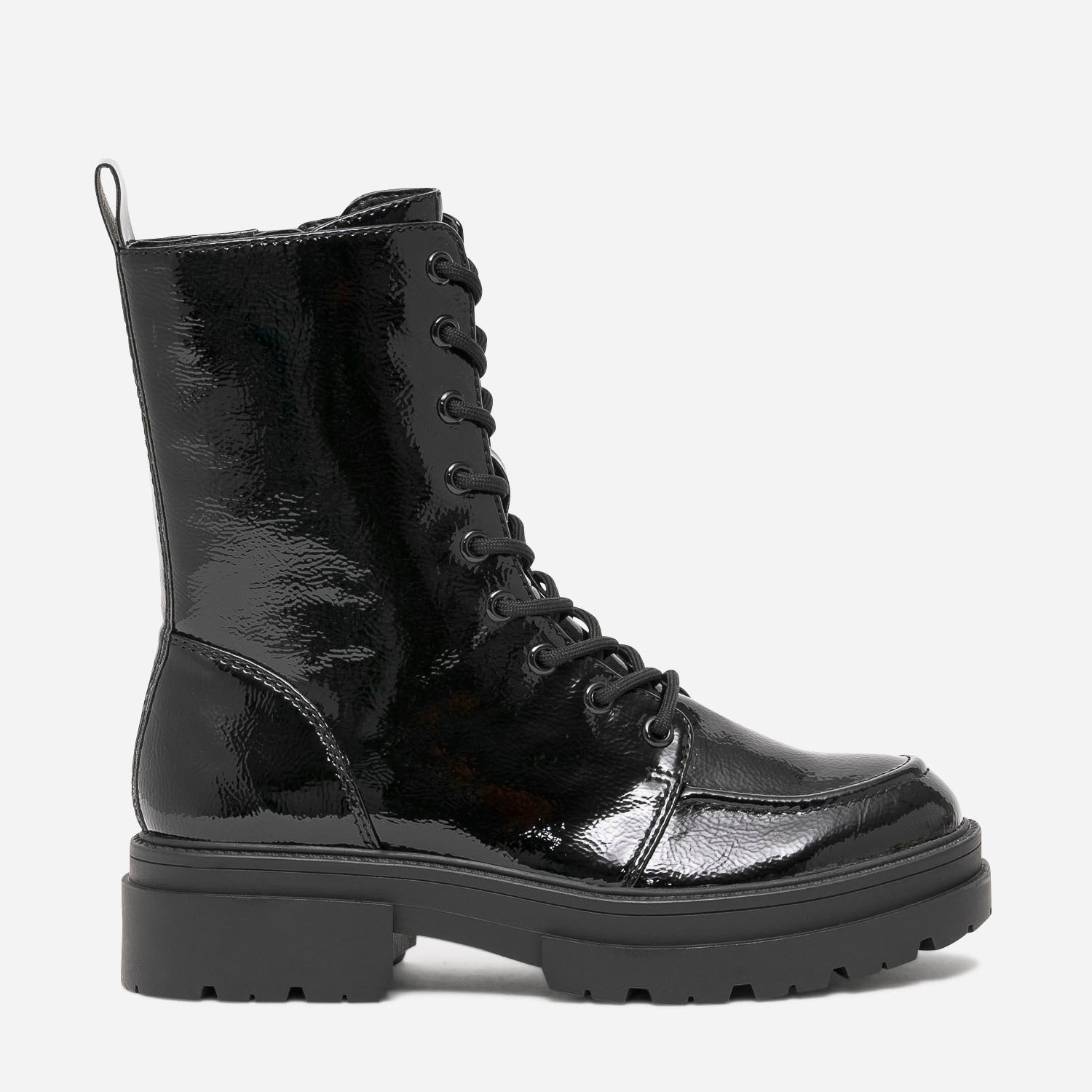 Botte vernis on sale noir texto