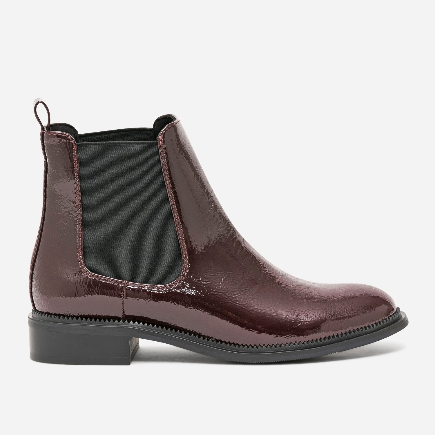 Boots femme rouge best sale bordeaux