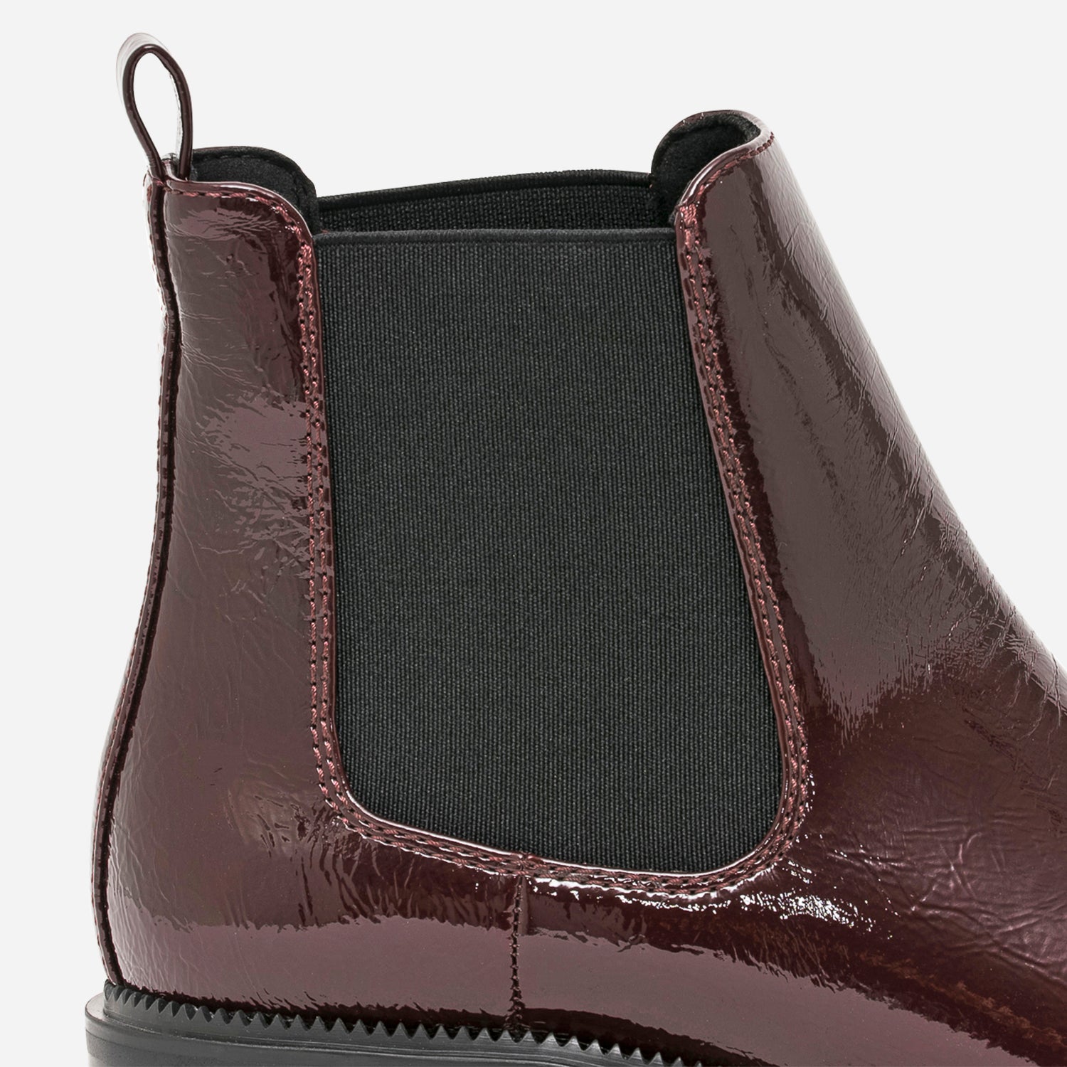 Chelsea boots bordeaux verni Boots bottines Femme ERAM