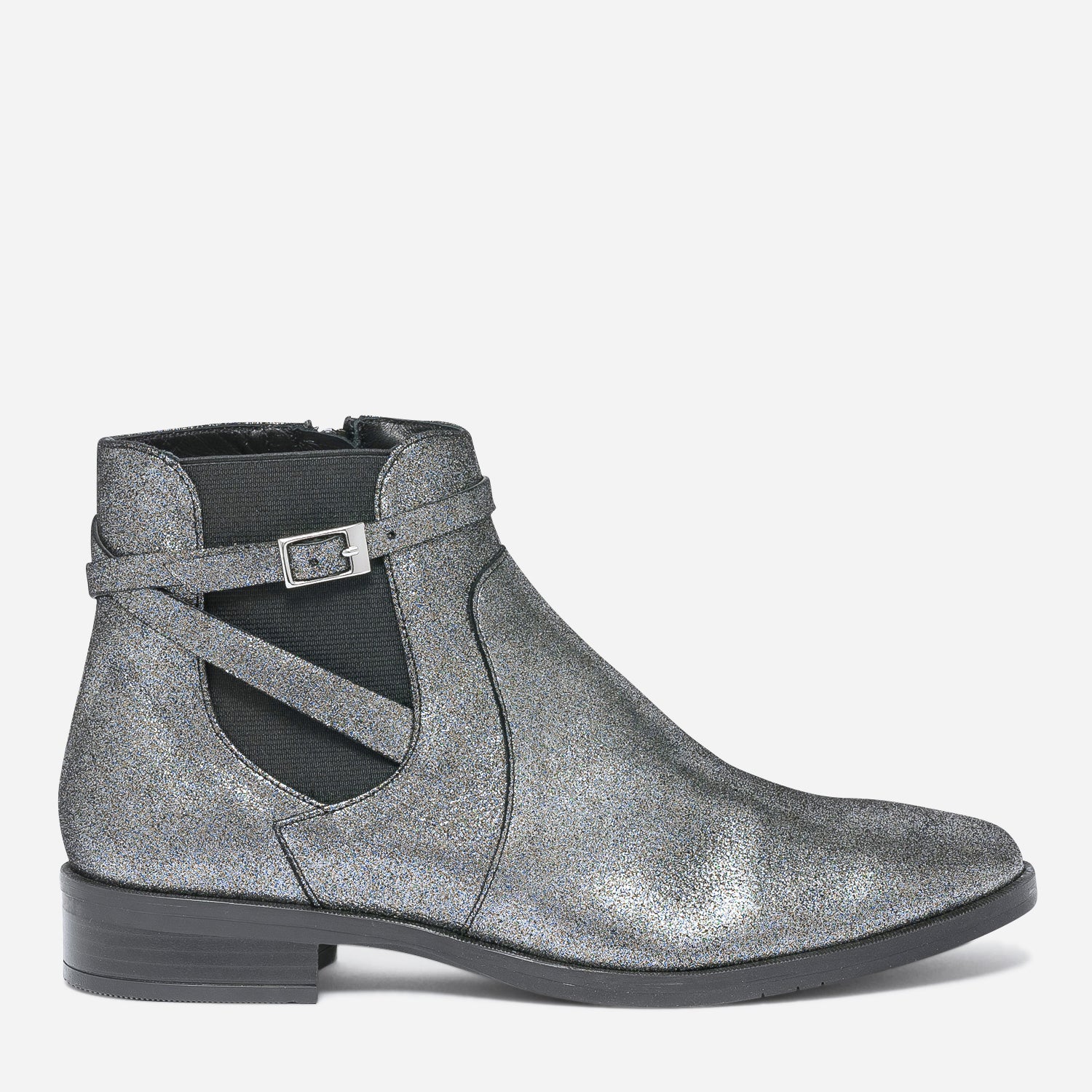 Bottine métallisée sale