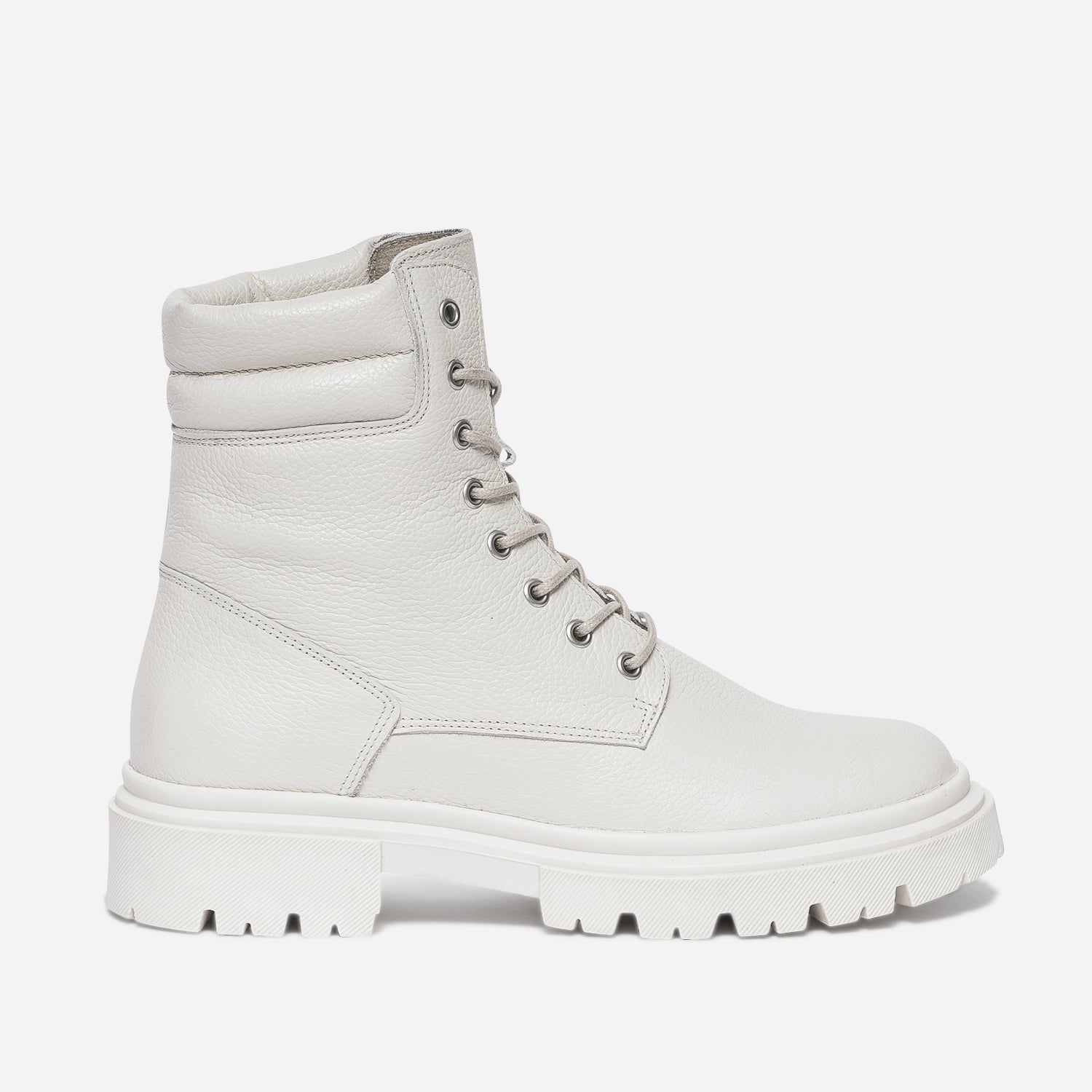 Boots lacet TEXTO cru co con u en cuir