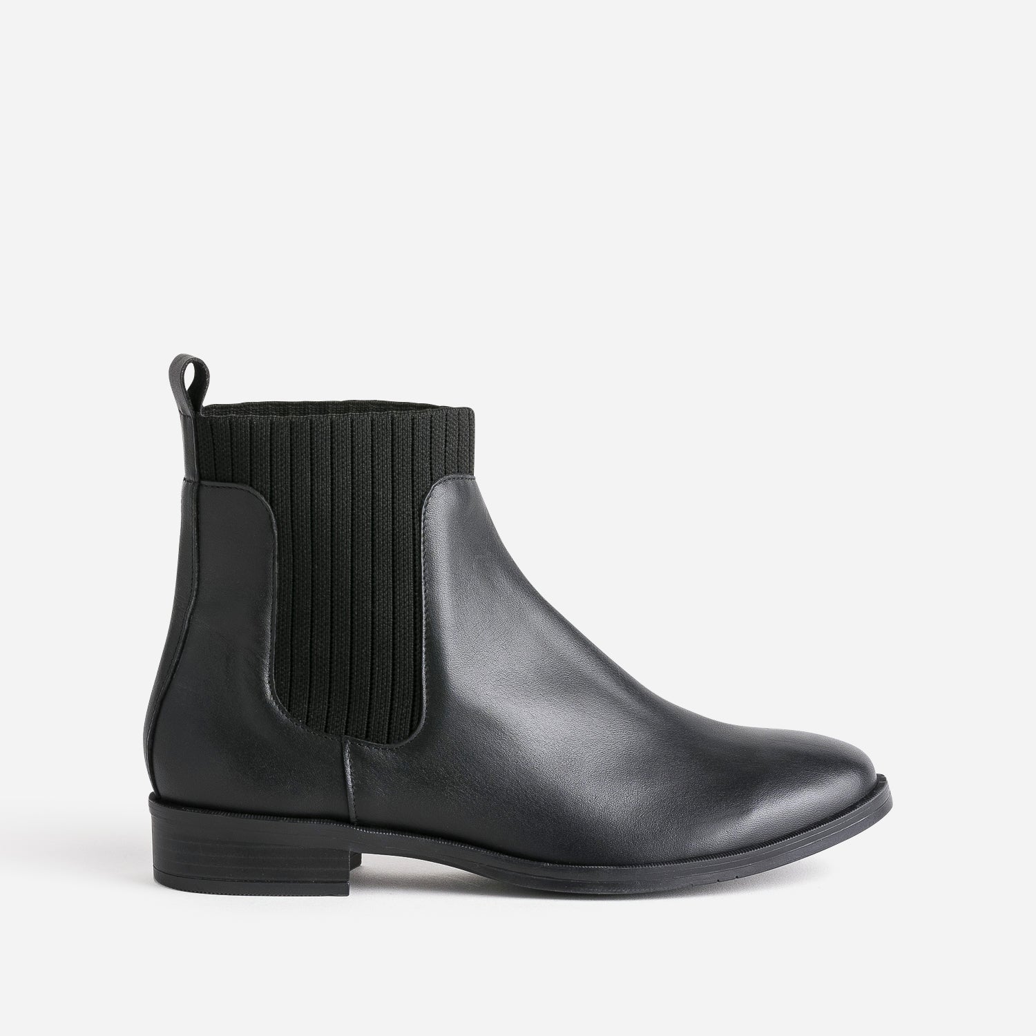 Bottines noires en cuir shop