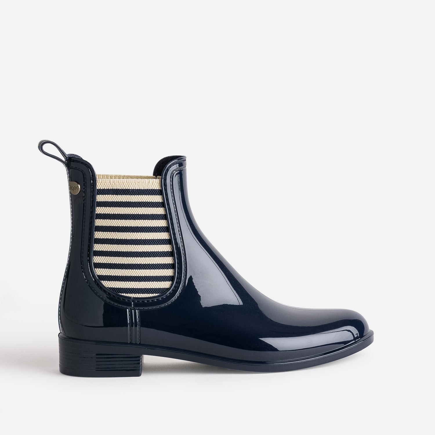 Chelsea boots de pluie IGOR marine lastiques ray s