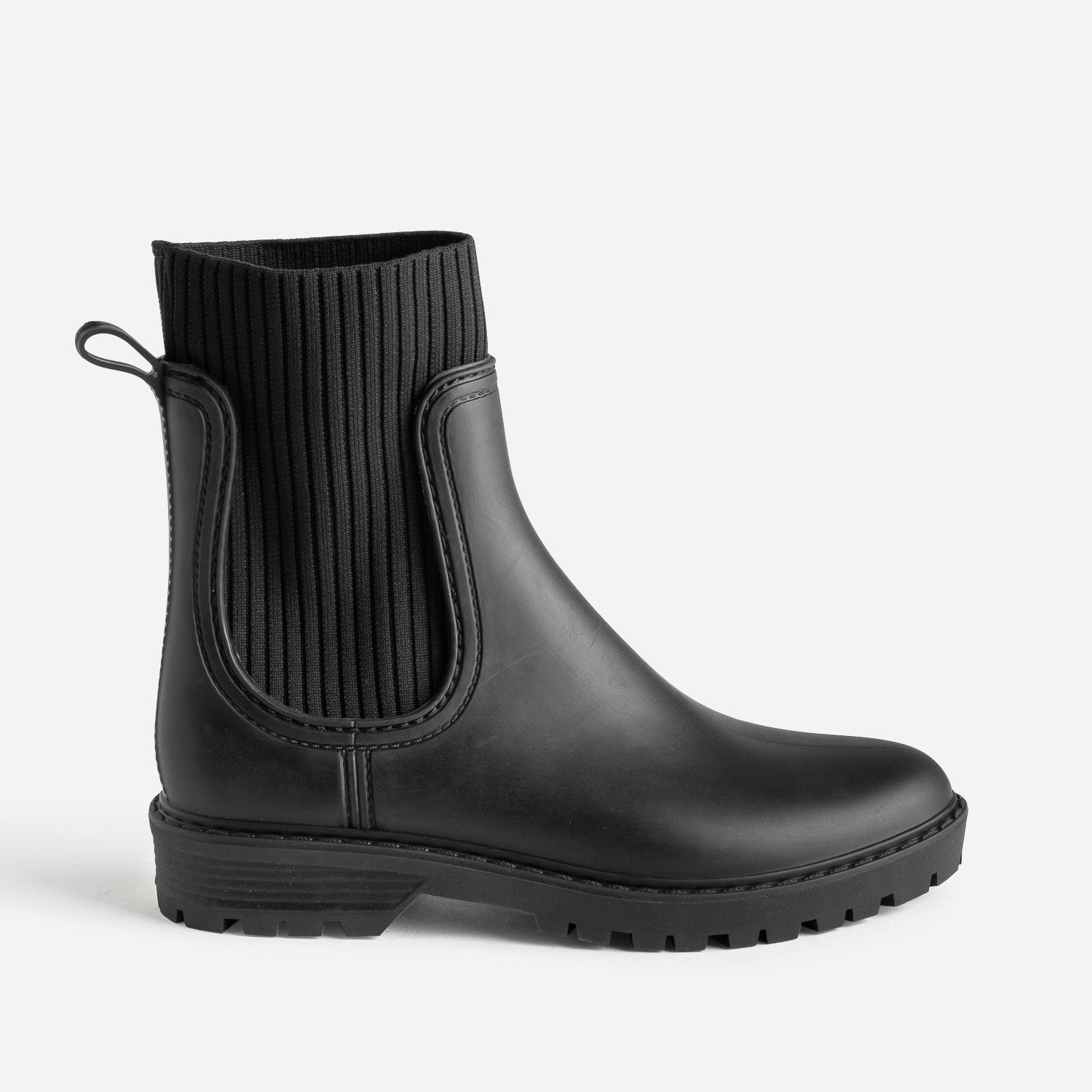 Chelsea boots de pluie noir
