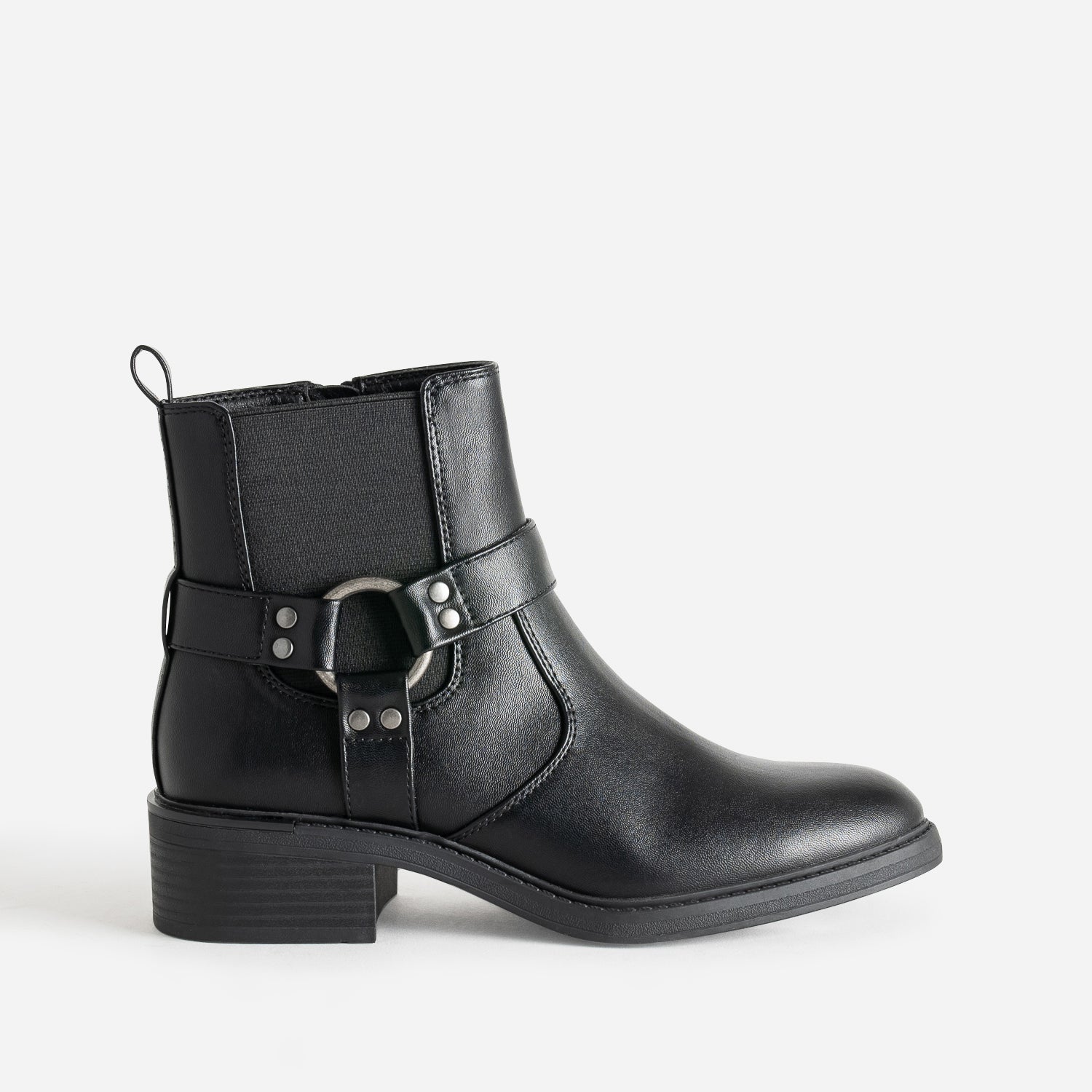 Boots TEXTO noir esprit motard Boots bottines Femme ERAM