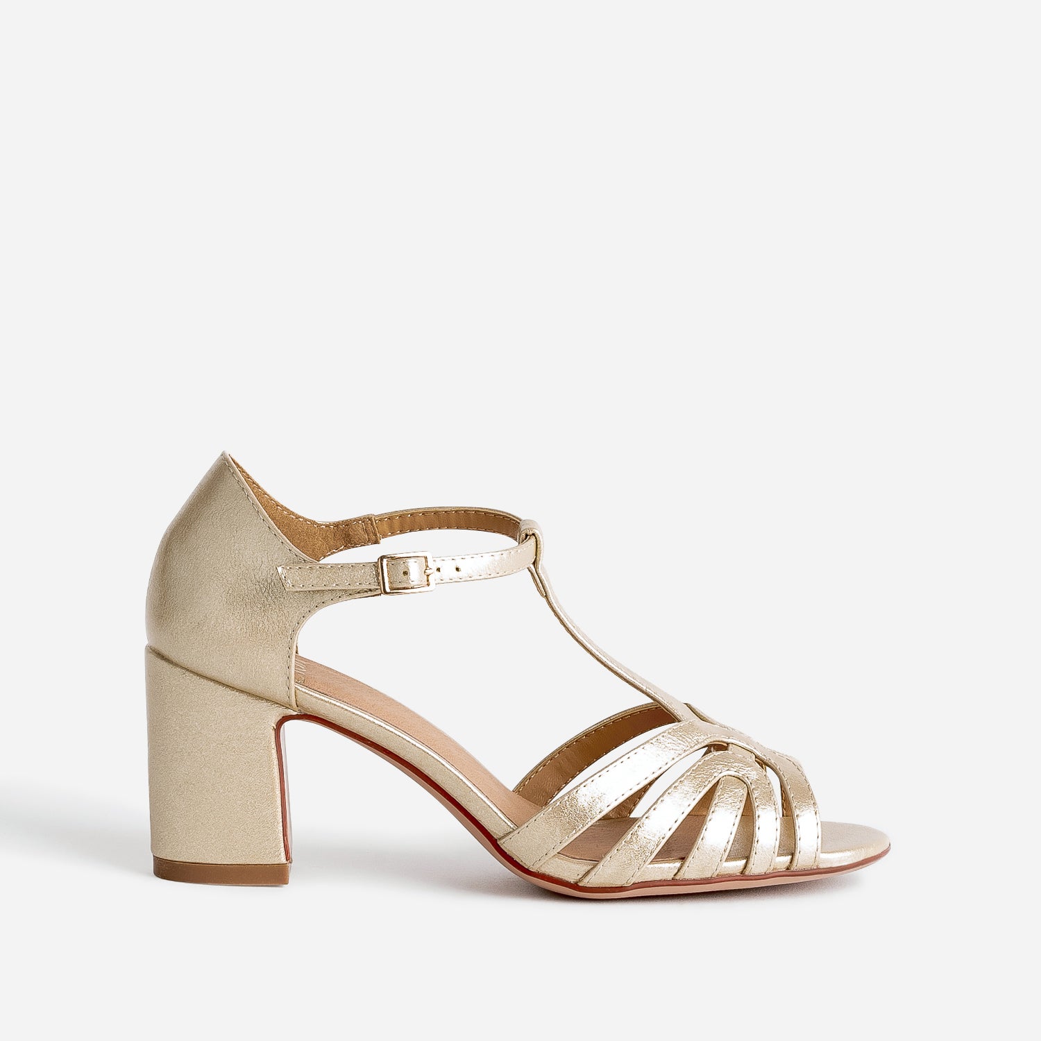 Nu pied femme top talon fermé