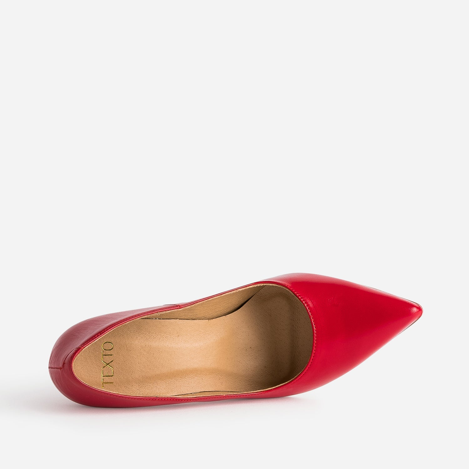 Escarpin rouge texto shop
