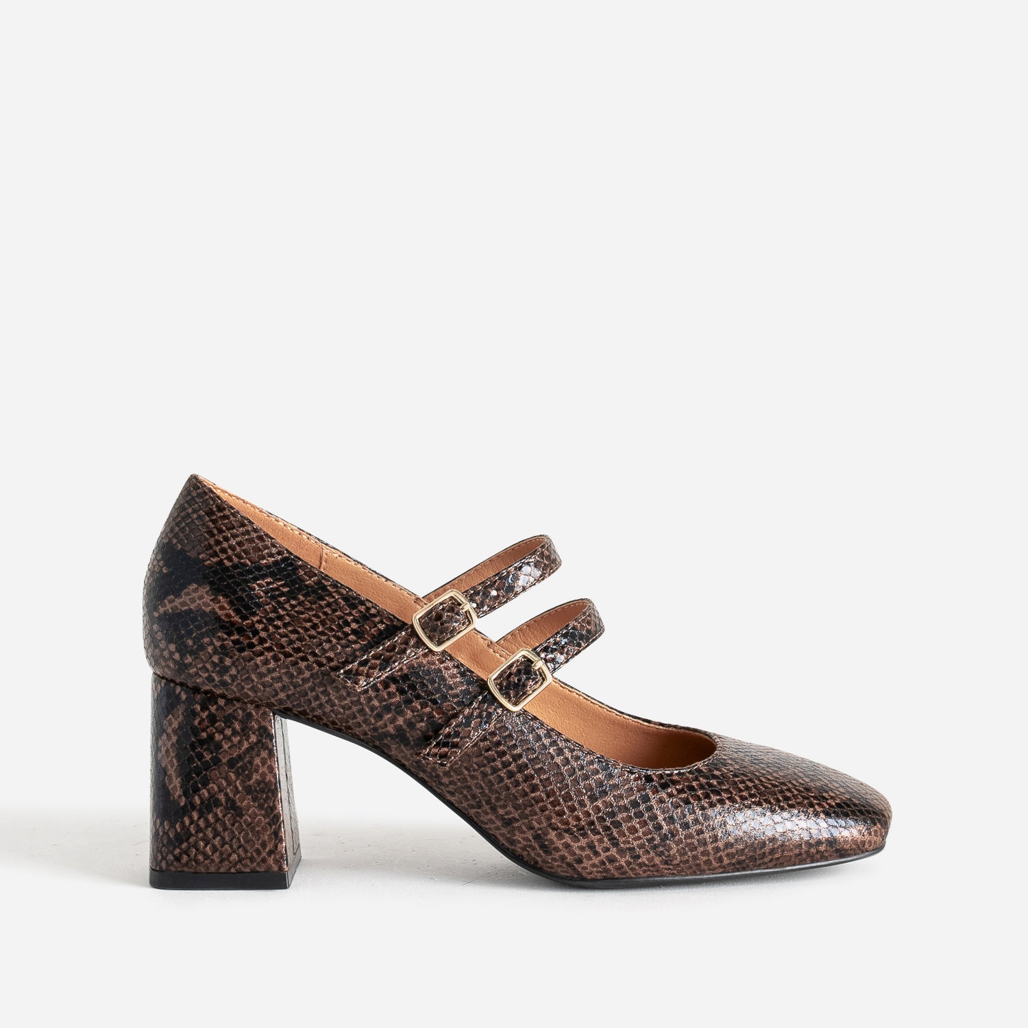 Babies a talon marron effet python Escarpins Femme ERAM