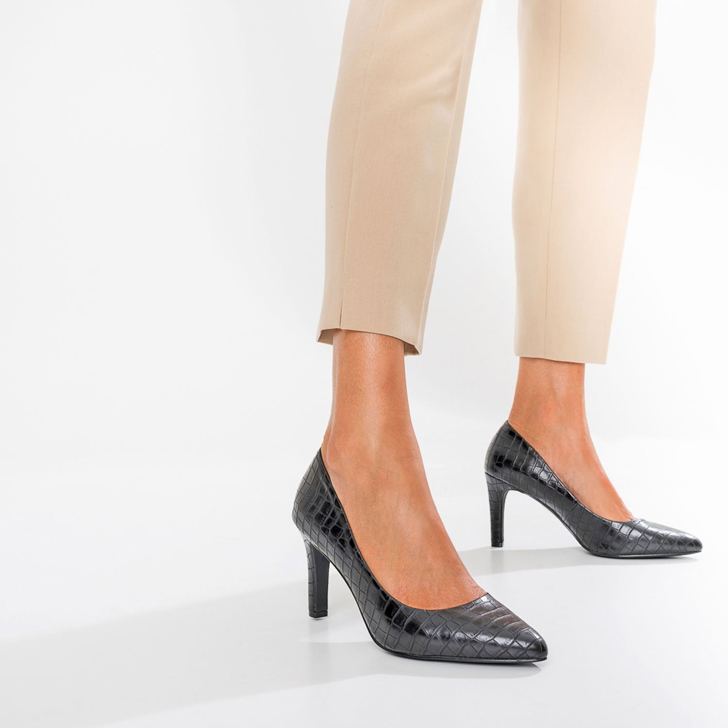 Escarpin croco shop