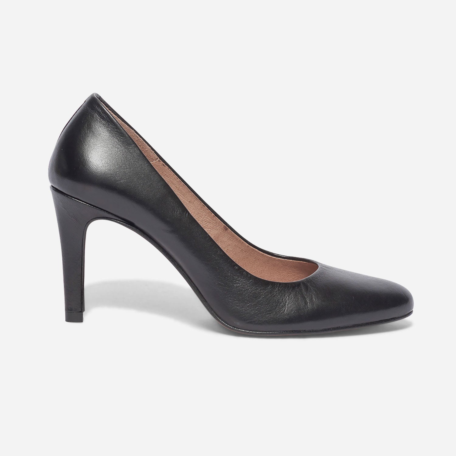Escarpin noir en cuir