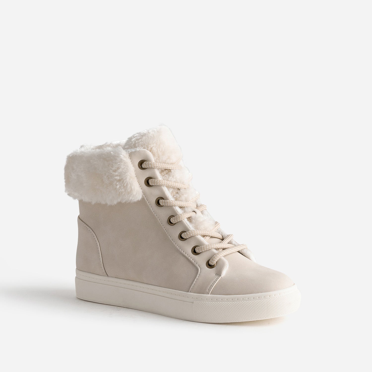Boots beige clair fourree Baskets Tennis Femme ERAM