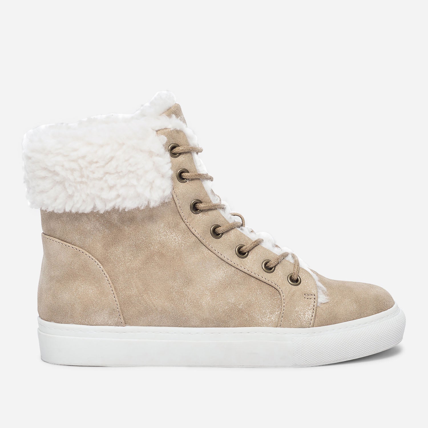 Boots beige irise fourre Baskets Tennis Femme ERAM