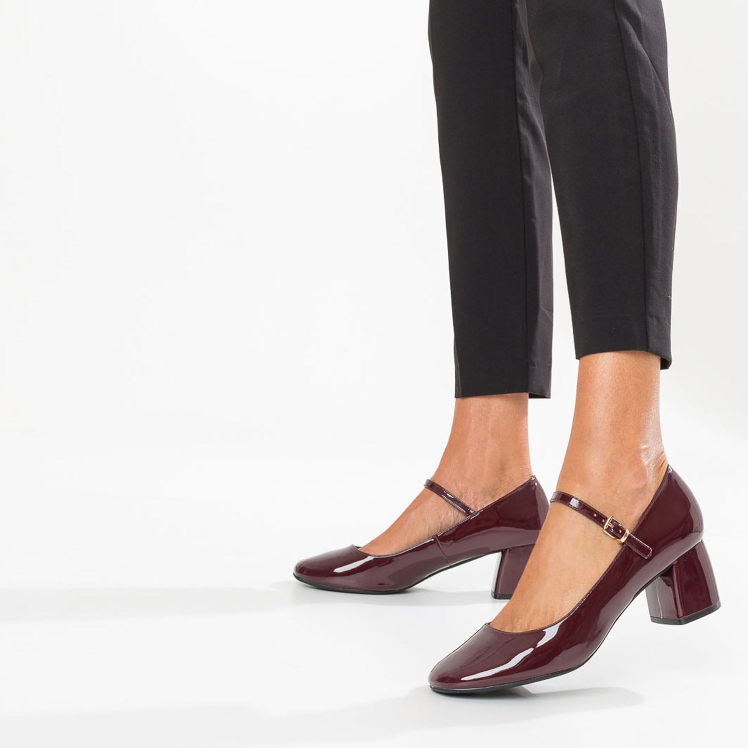 Babies bordeaux vernie Escarpins Femme ERAM