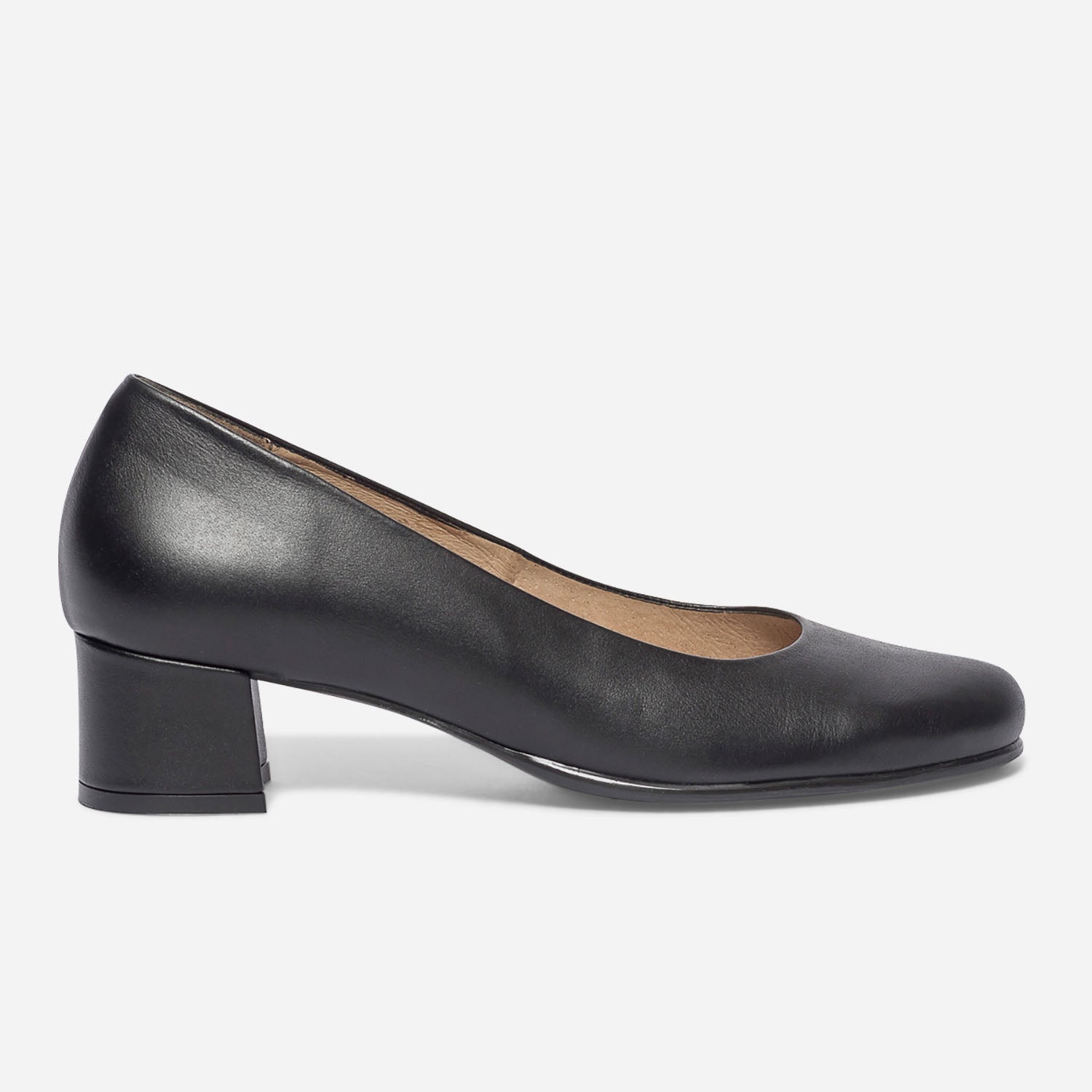 Escarpin noir hot sale talon moyen