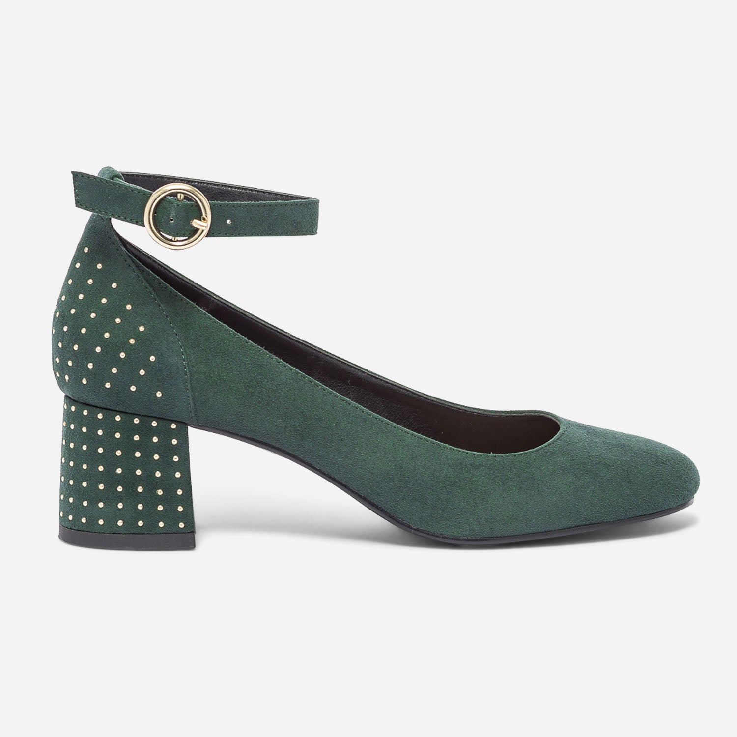 Babies vert fonce suede eco concu a details studs Escarpins Femme ERAM