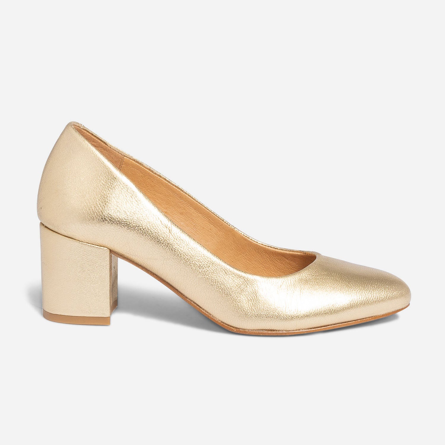 Chaussure escarpin doré store