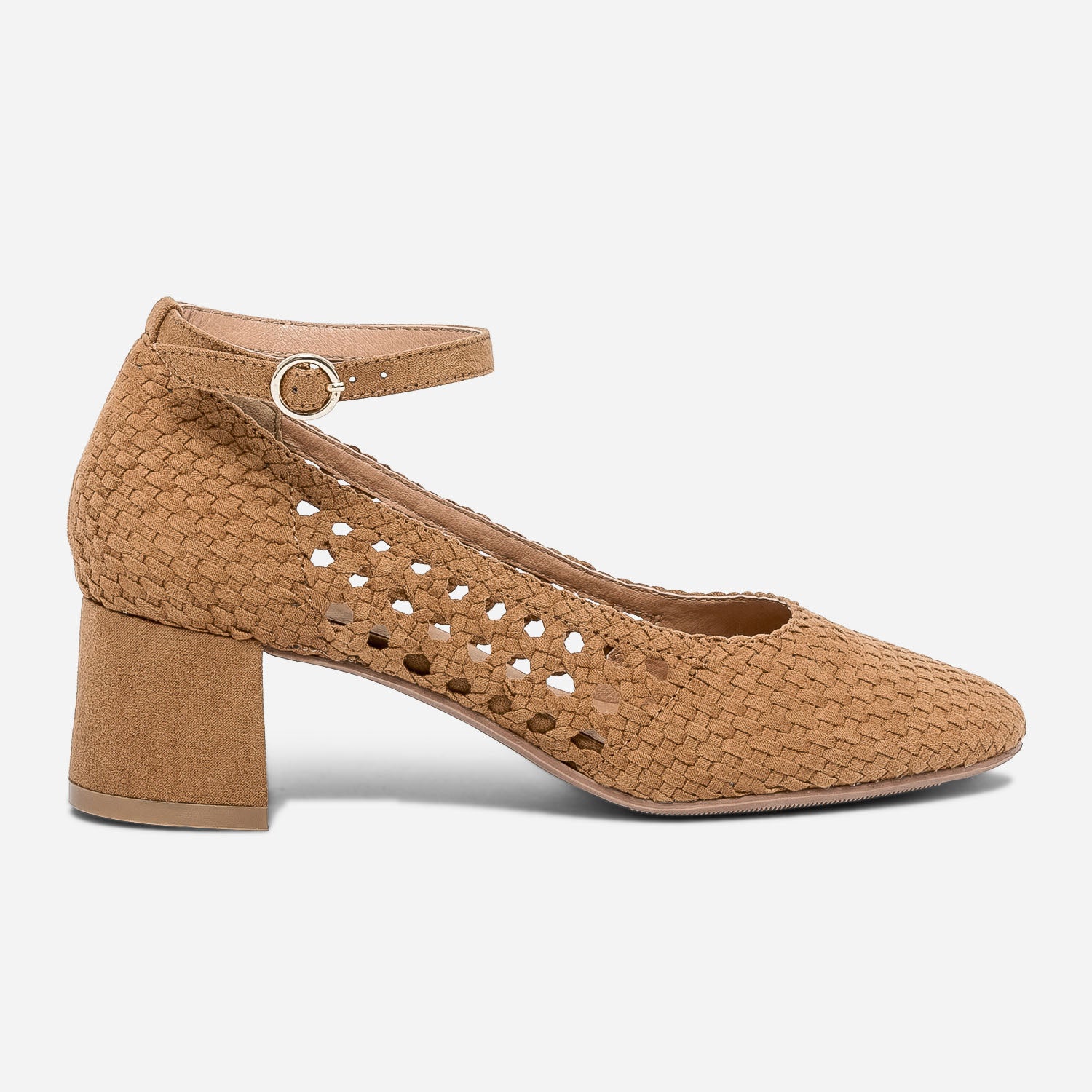 Escarpins cuir tressé new arrivals femme