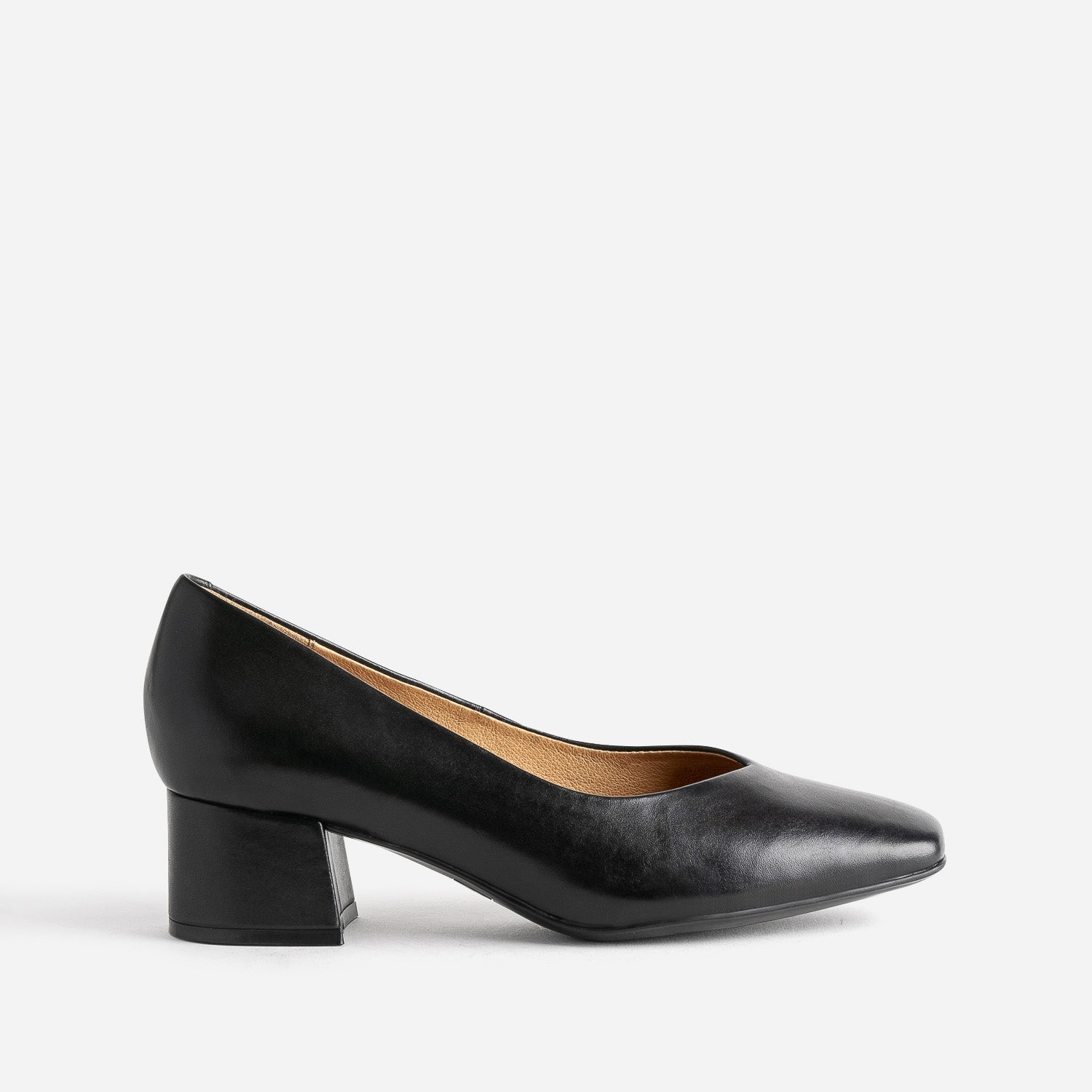 Escarpin CAPRICE noir en cuir a talon Escarpins Femme ERAM
