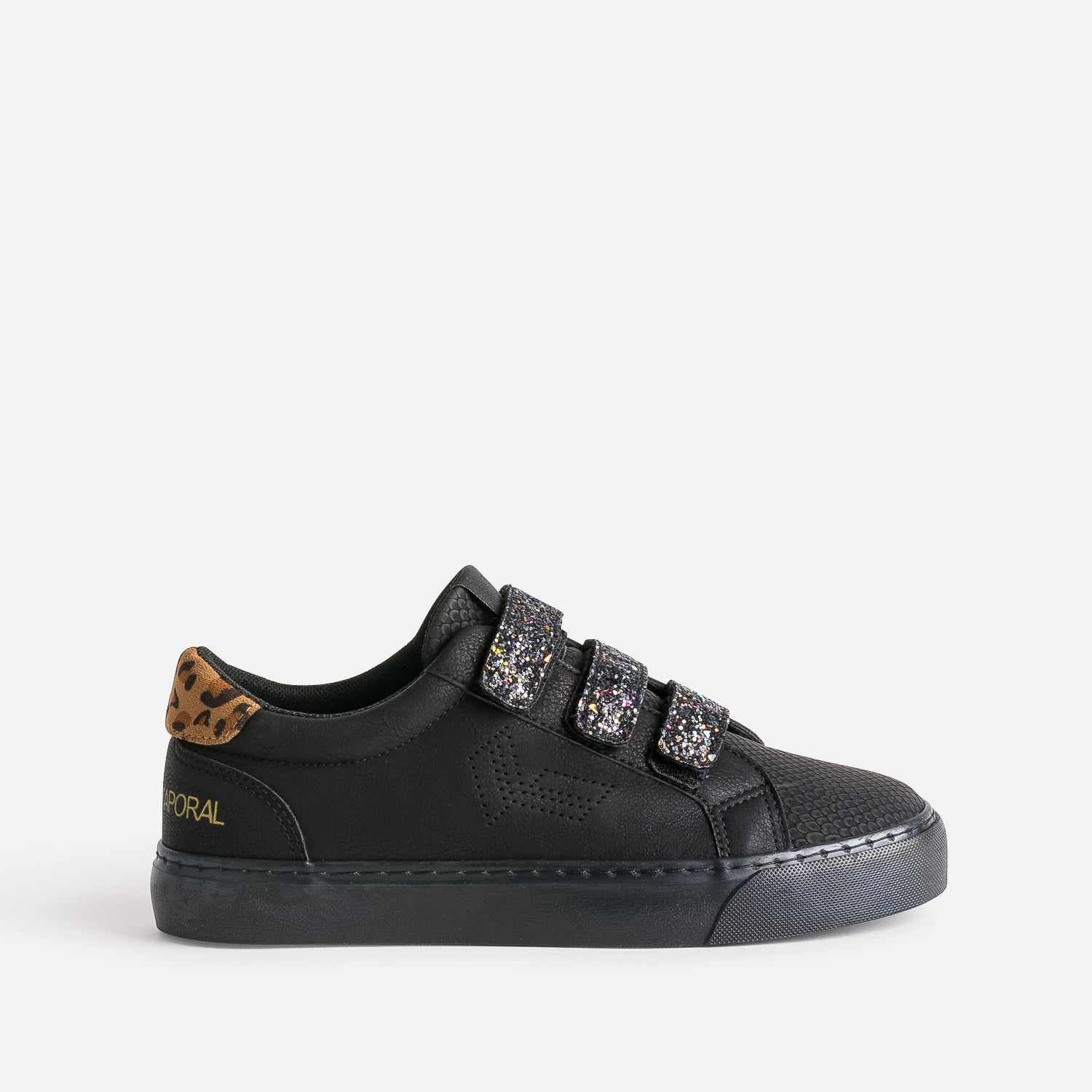 Basket femme paillette online noir