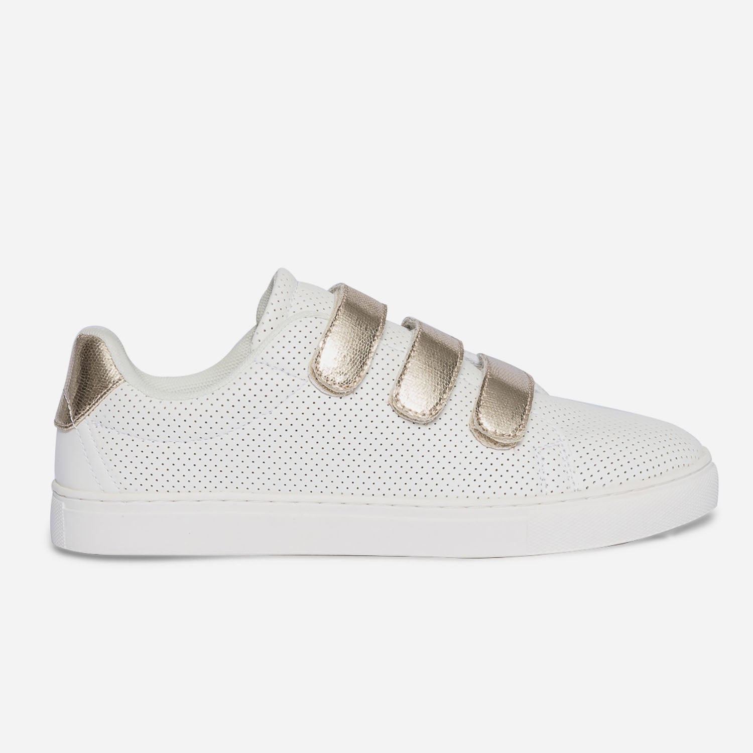 Tennis blanche scratch femme discount