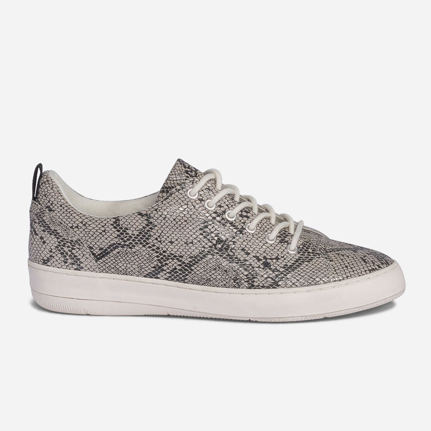 Tennis TBS grise en cuir effet python Baskets Tennis Femme ERAM