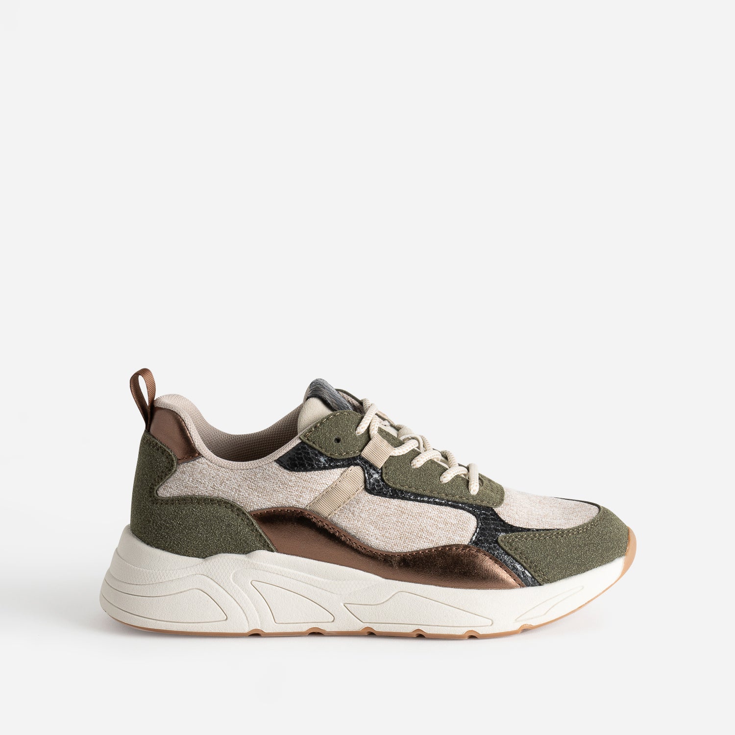 Tennis Dad shoes kaki multi matieres