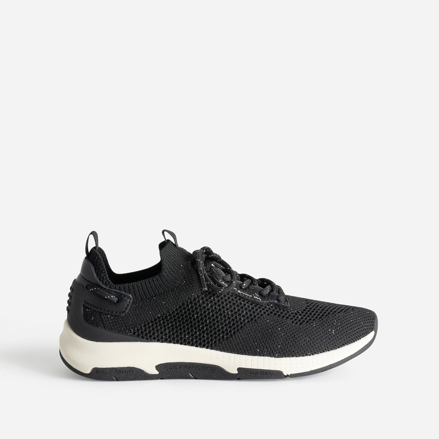 Tennis TBS noire en mesh tricote