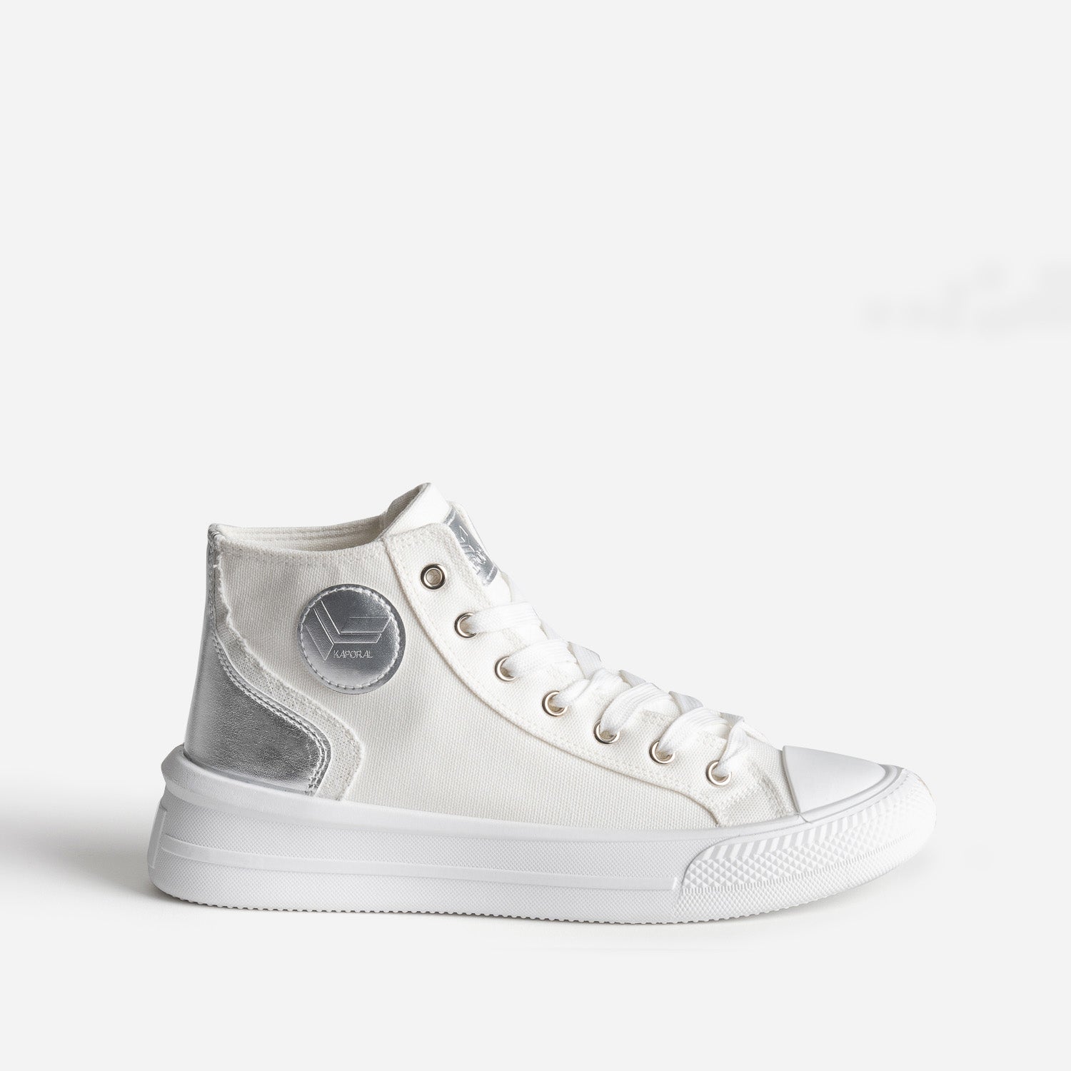 Basket KAPORAL blanche en toile Toiles Femme ERAM