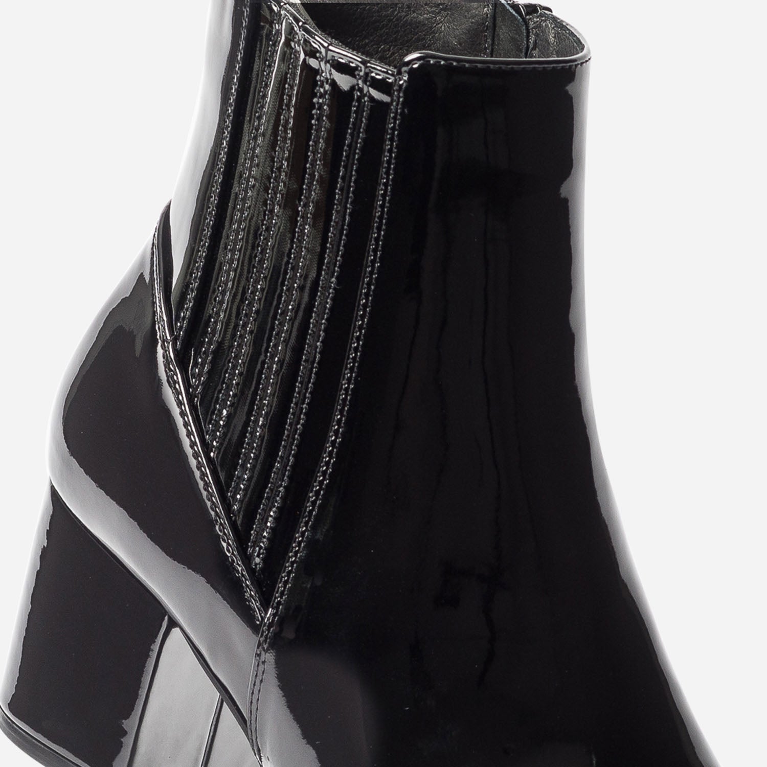 Botte vernis noir texto discount